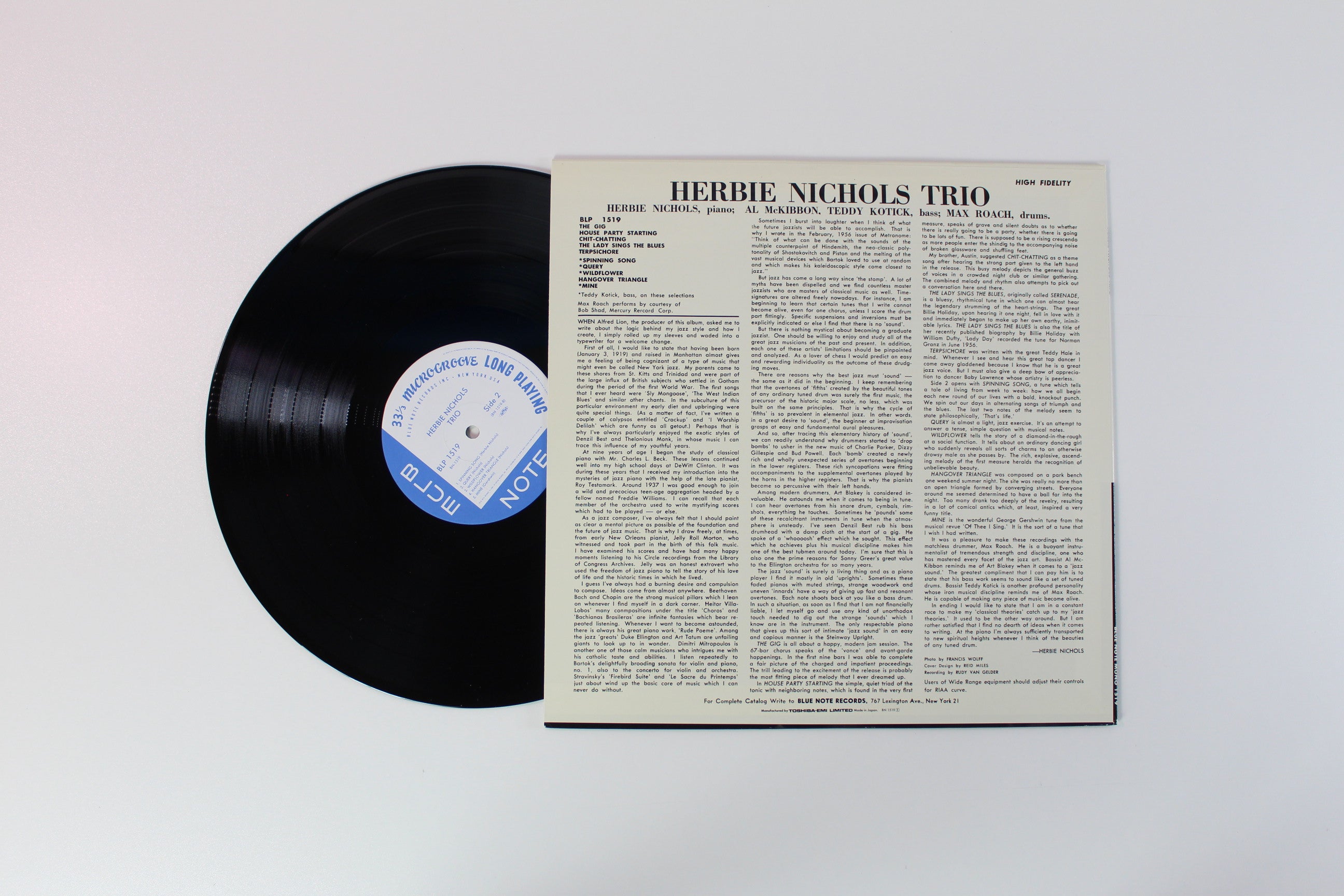 Herbie Nichols Trio - Herbie Nichols Trio Mono Japanese Reissue on Blue Note