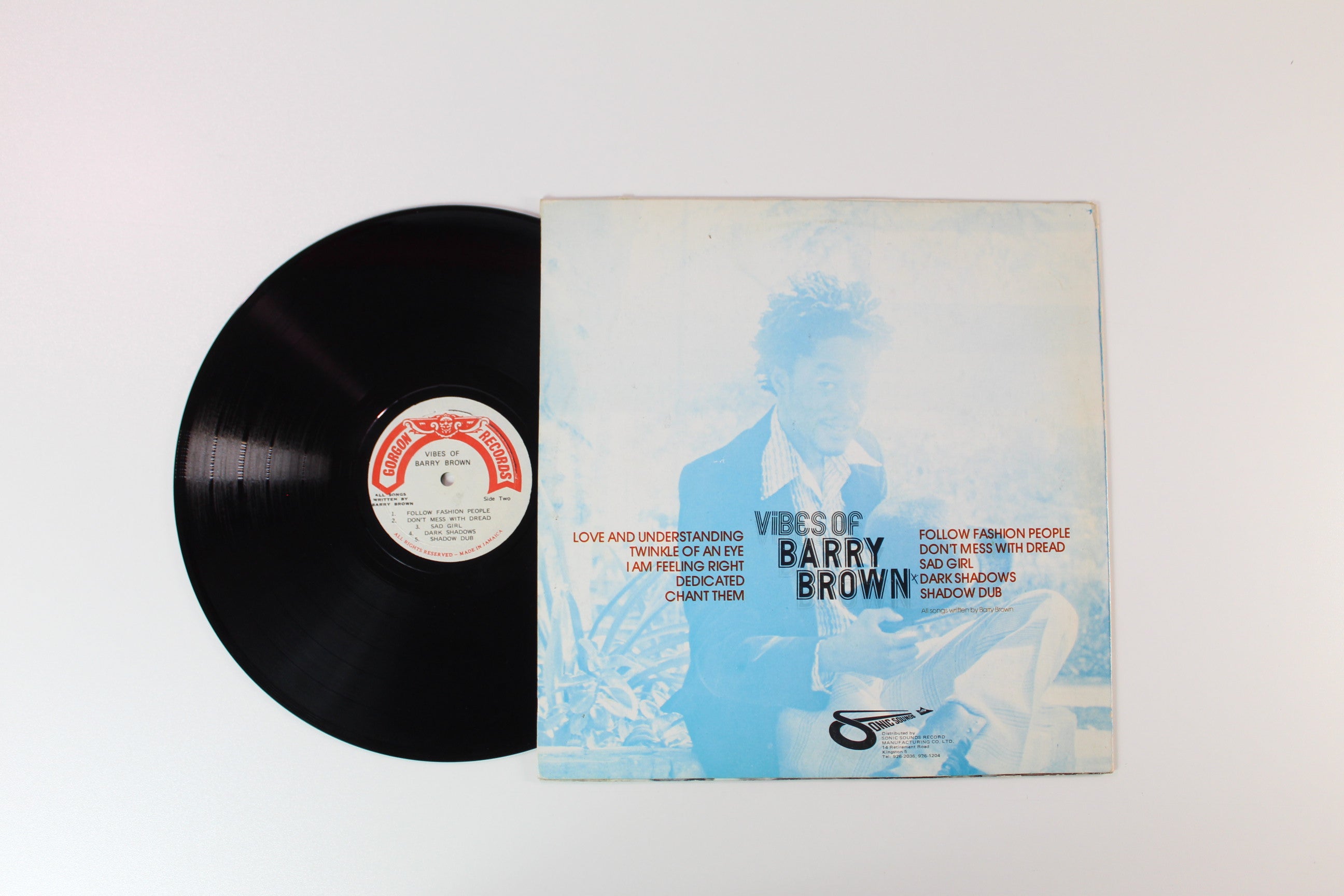 Barry Brown - Vibes Of Barry Brown on Gorgon Records - Jamaican pressing