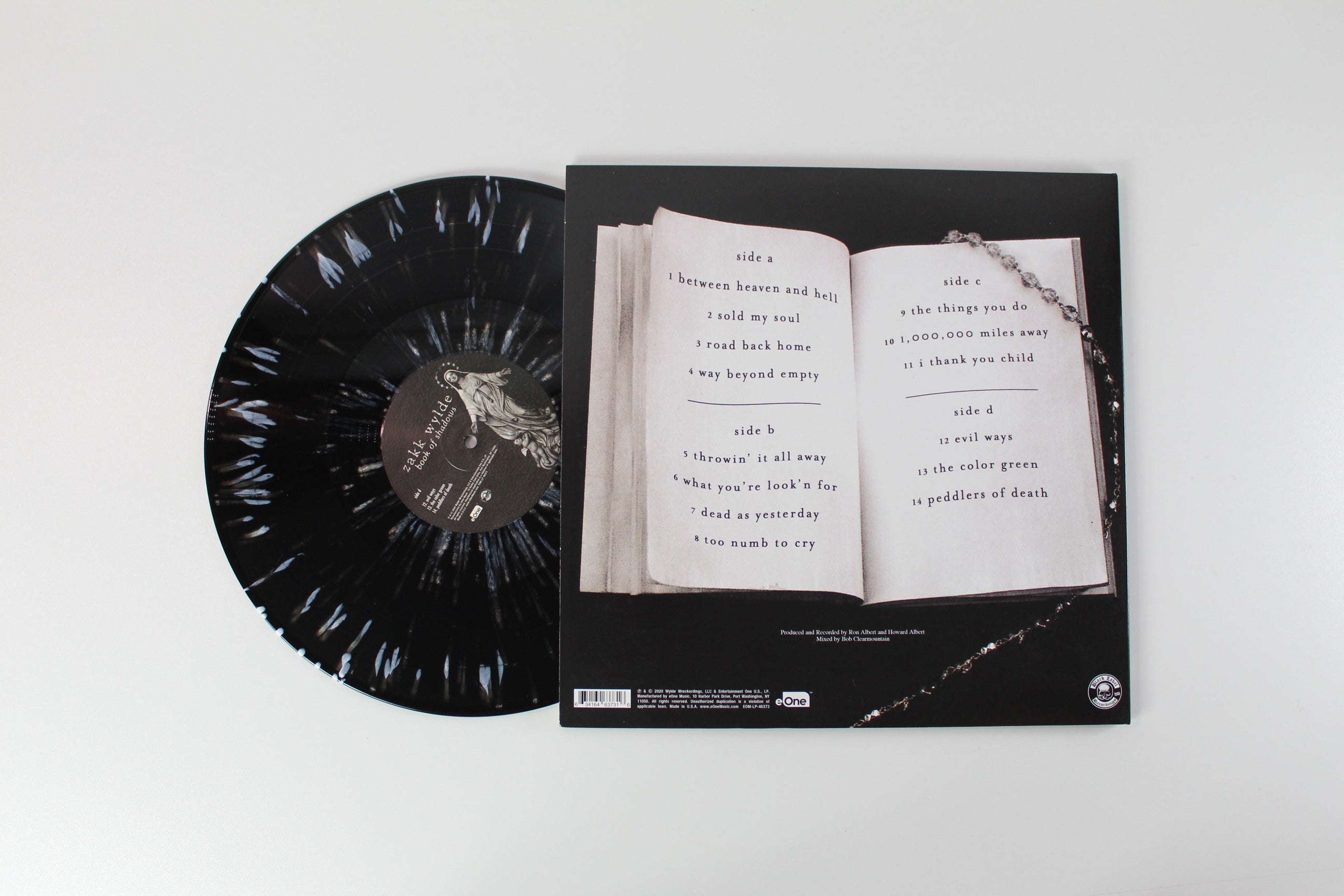 Zakk Wylde - Book Of Shadows on eOne Ltd. Black w/Heavy White Splatter Vinyl Reissue