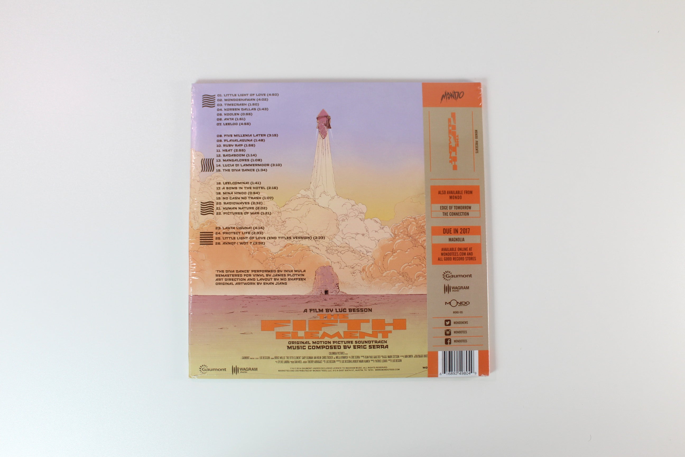 Eric Serra - The Fifth Element (Original Motion Picture Soundtrack) on Mondo - Sealed