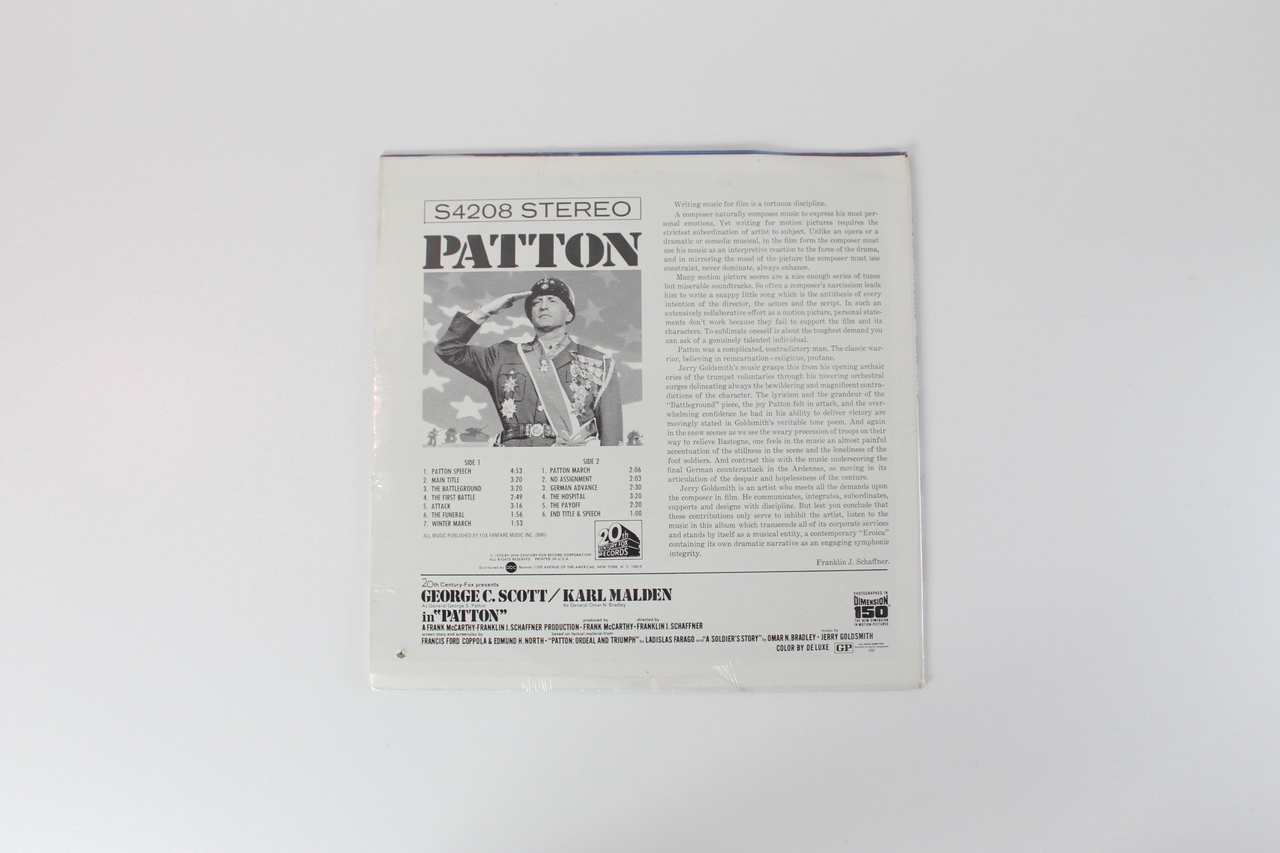 Jerry Goldsmith - Patton (Original Motion Picture Score) on 20th Century Fox Sealed
