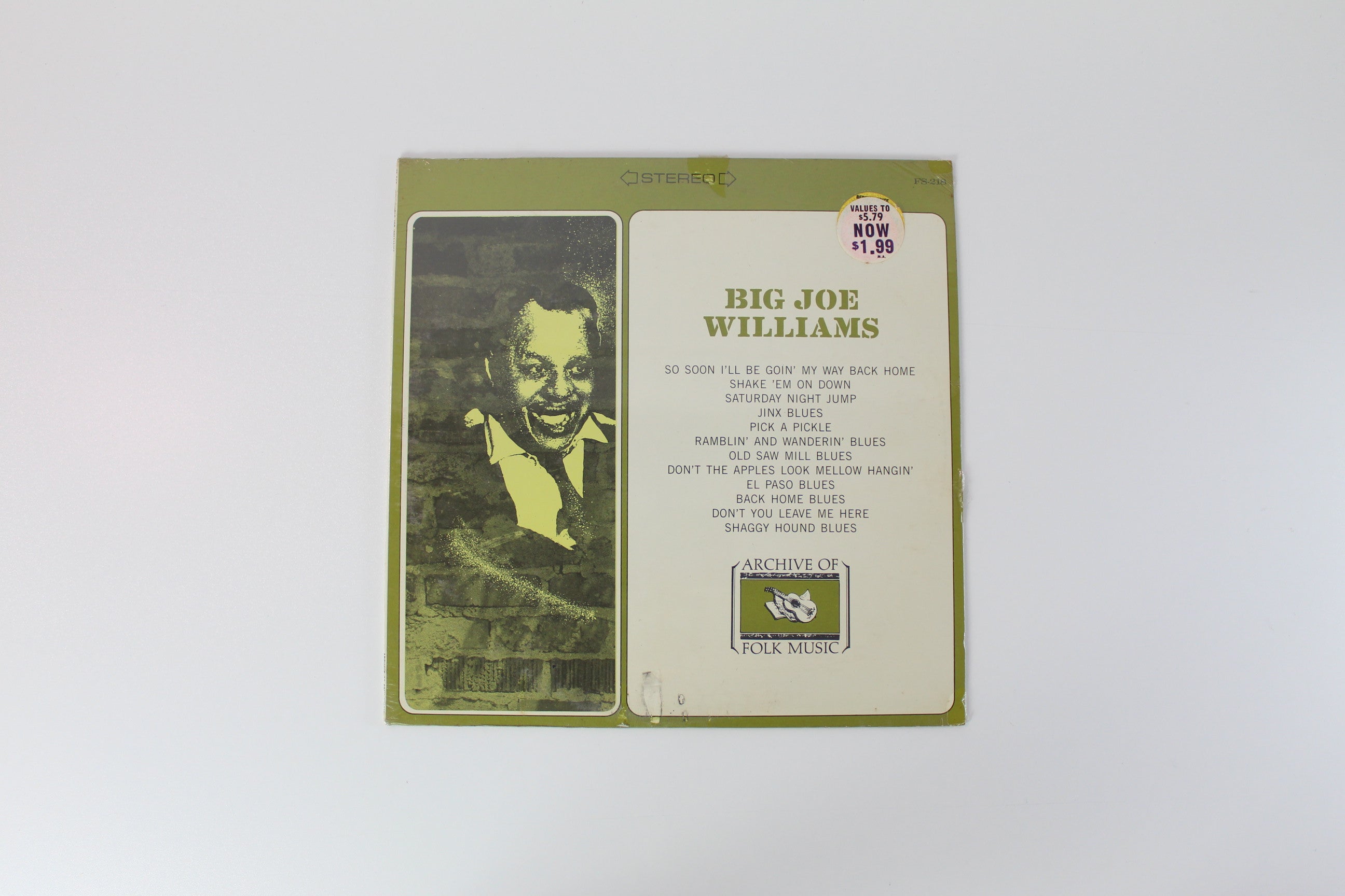 Big Joe Williams - Big Joe Williams on Archive of Folk Music Stereo Sealed