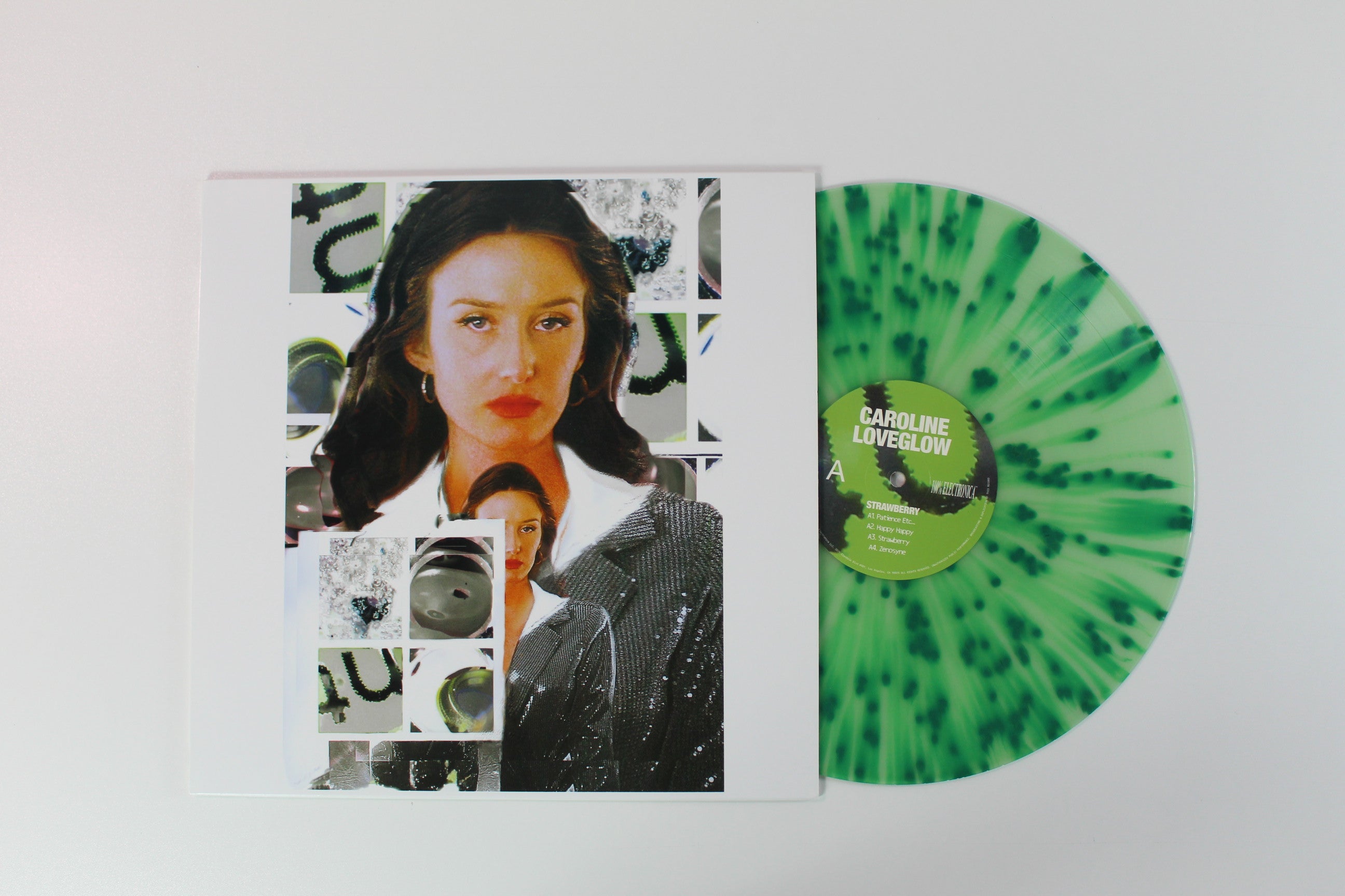 Caroline Loveglow - Strawberry on 100% Electronica Ltd Green Splatter Vinyl