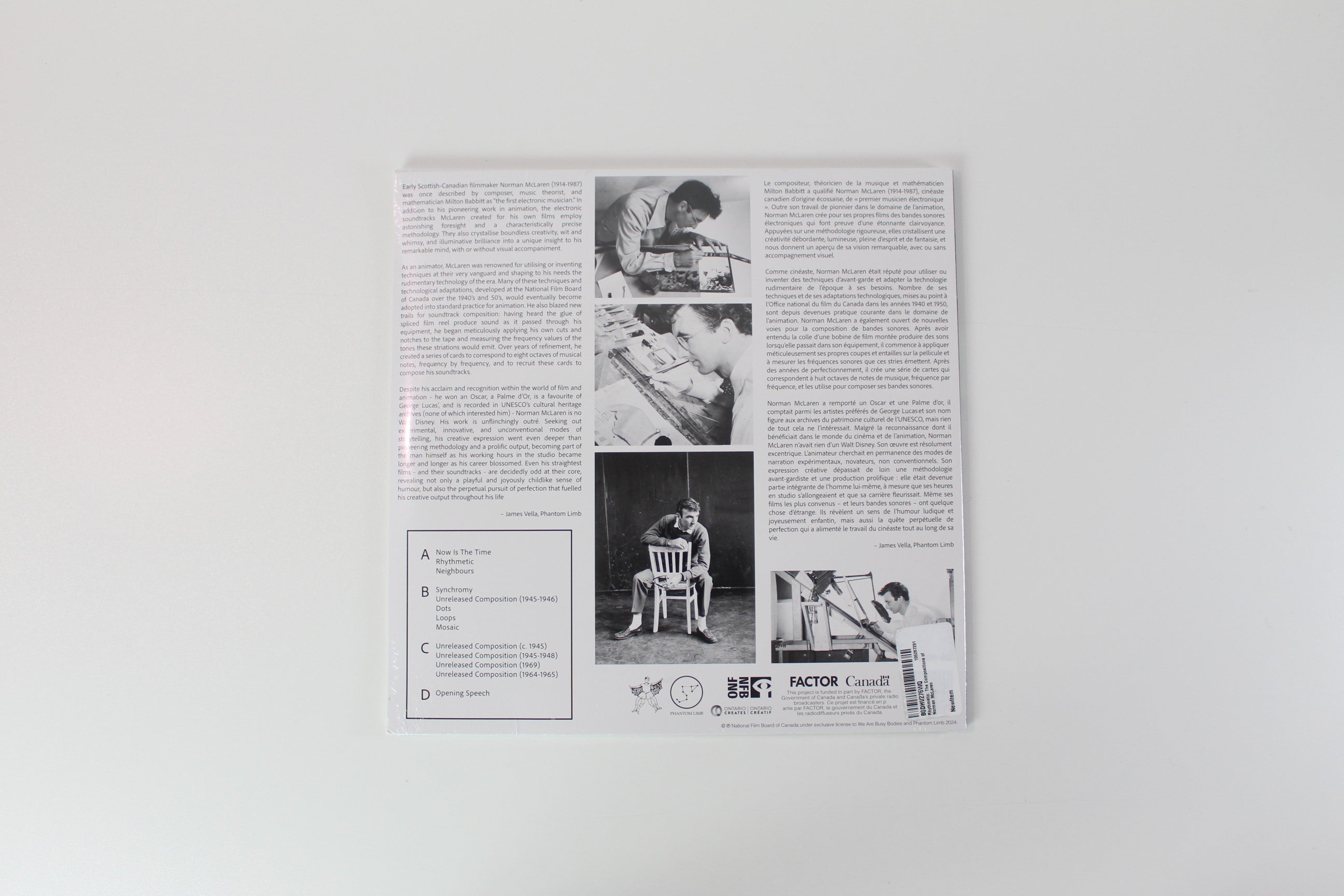 Norman McLaren - Rhythmetic: The Compositions of Norman McLaren on We Are Busy Bodies Sealed
