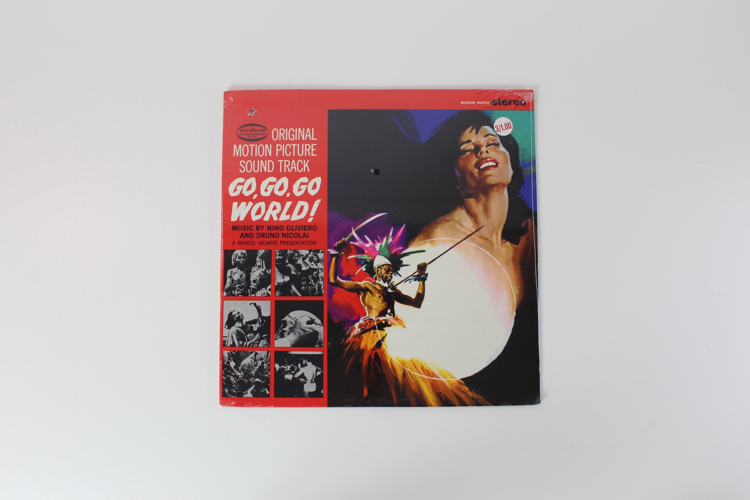 Nino Oliviero & Bruno Nicolai - Go Go Go World! (Original Motion Picture Soundtrack) on Musicor Stereo Sealed