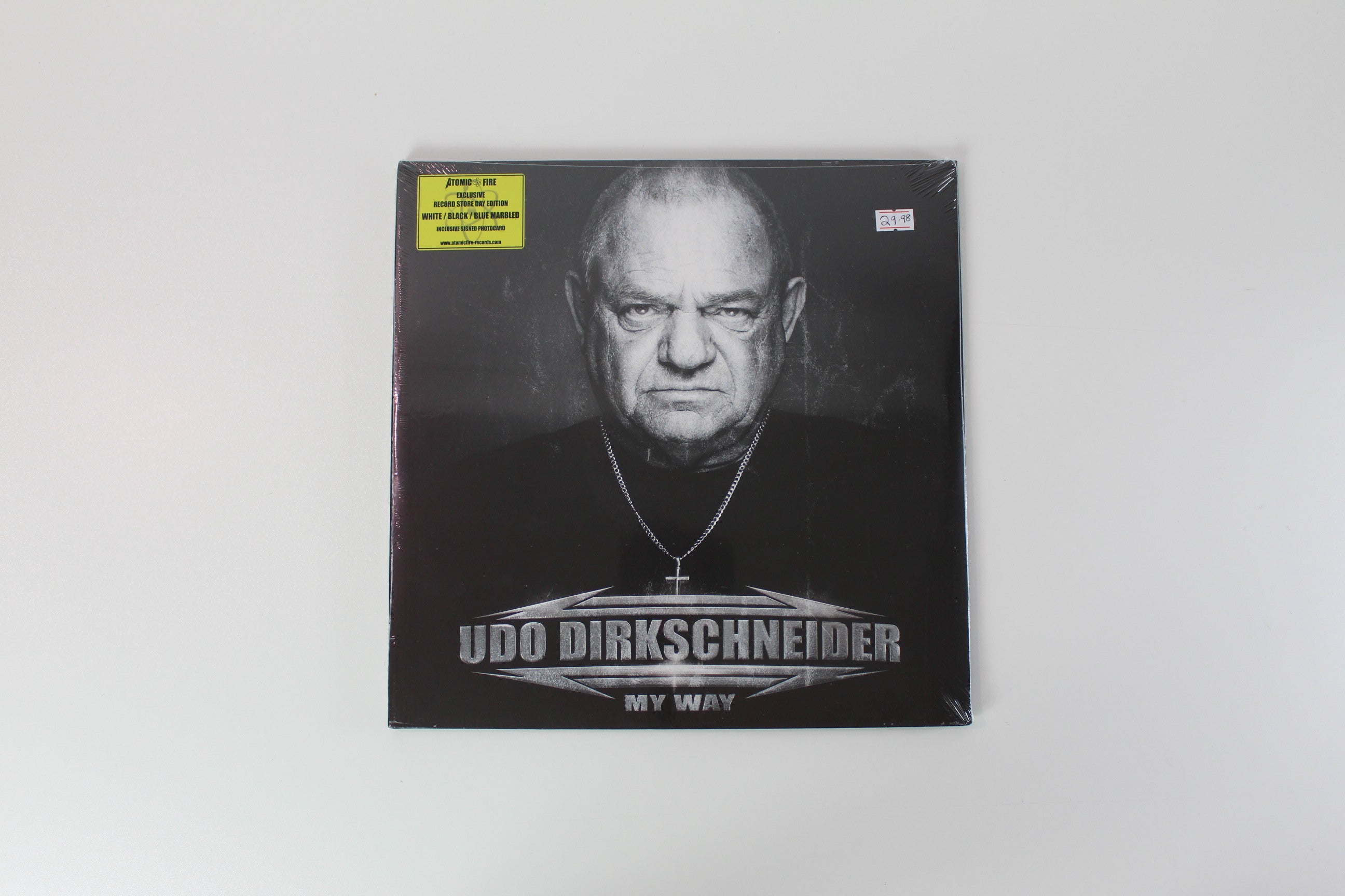 Udo Dirkschneider - My Way on Atomic Fire RSD 2022 Ltd White / Black / Blue Marbled Sealed