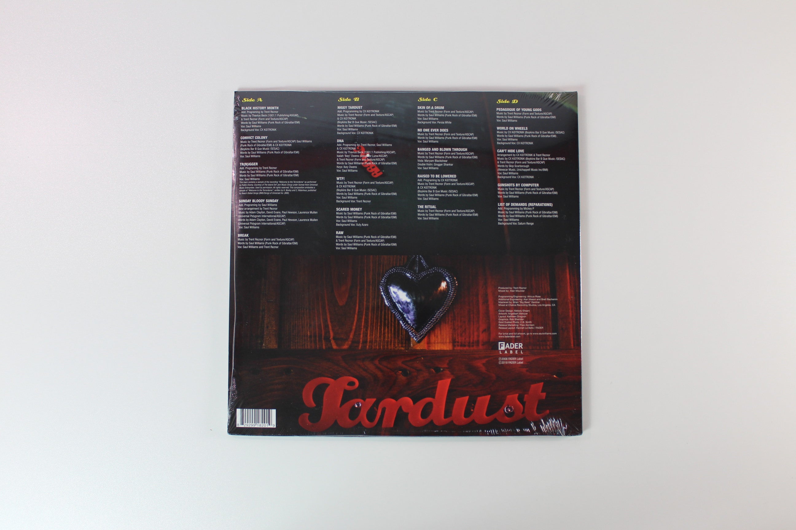 Saul Williams - The Inevitable Rise And Liberation Of Niggy Tardust on Fader RSD BF 2018 Ltd Black W/ Multi-Colored Splatter Reissue Sealed