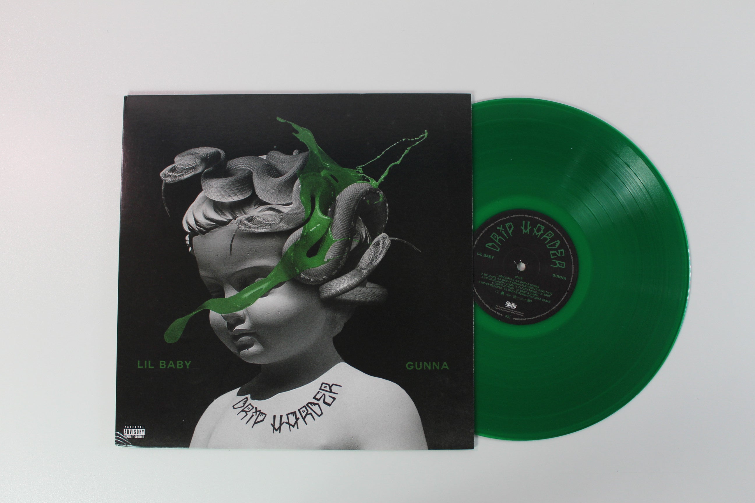 Lil Baby - Drip Harder on Quality Control Ltd Green Vinyl Urban Outfit