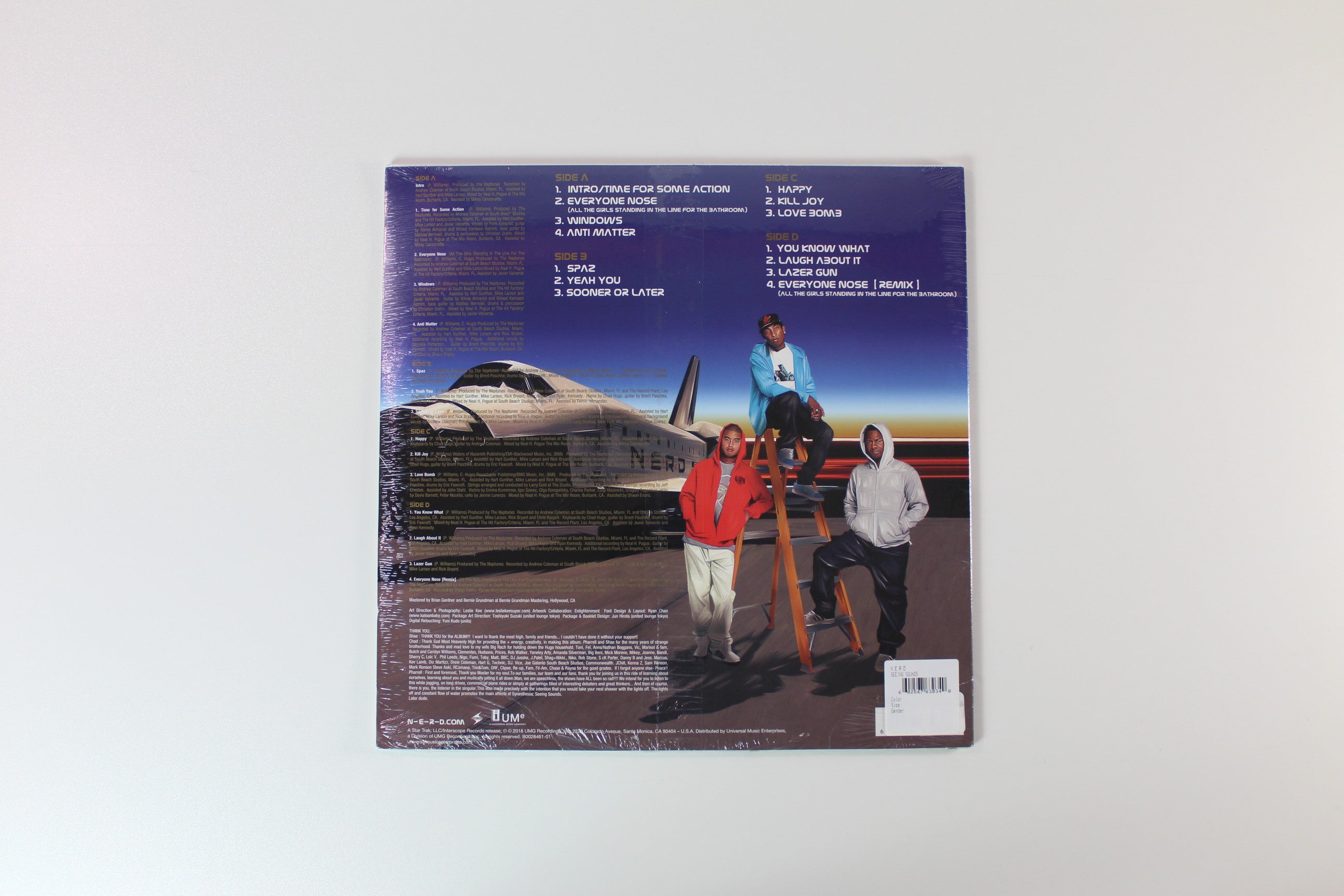 N*E*R*D - Seeing Sounds on Star Trak Ltd Red Marble Vinyl Reissue Sealed