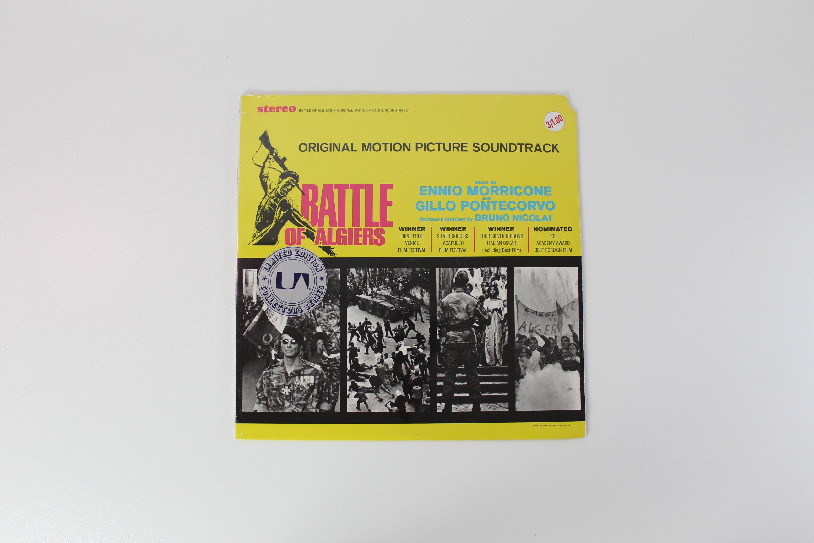 Ennio Morricone & Gillo Pontecorvo - Battle Of Algiers - Original Motion Picture Soundtrack on UA Stereo Reissue Sealed