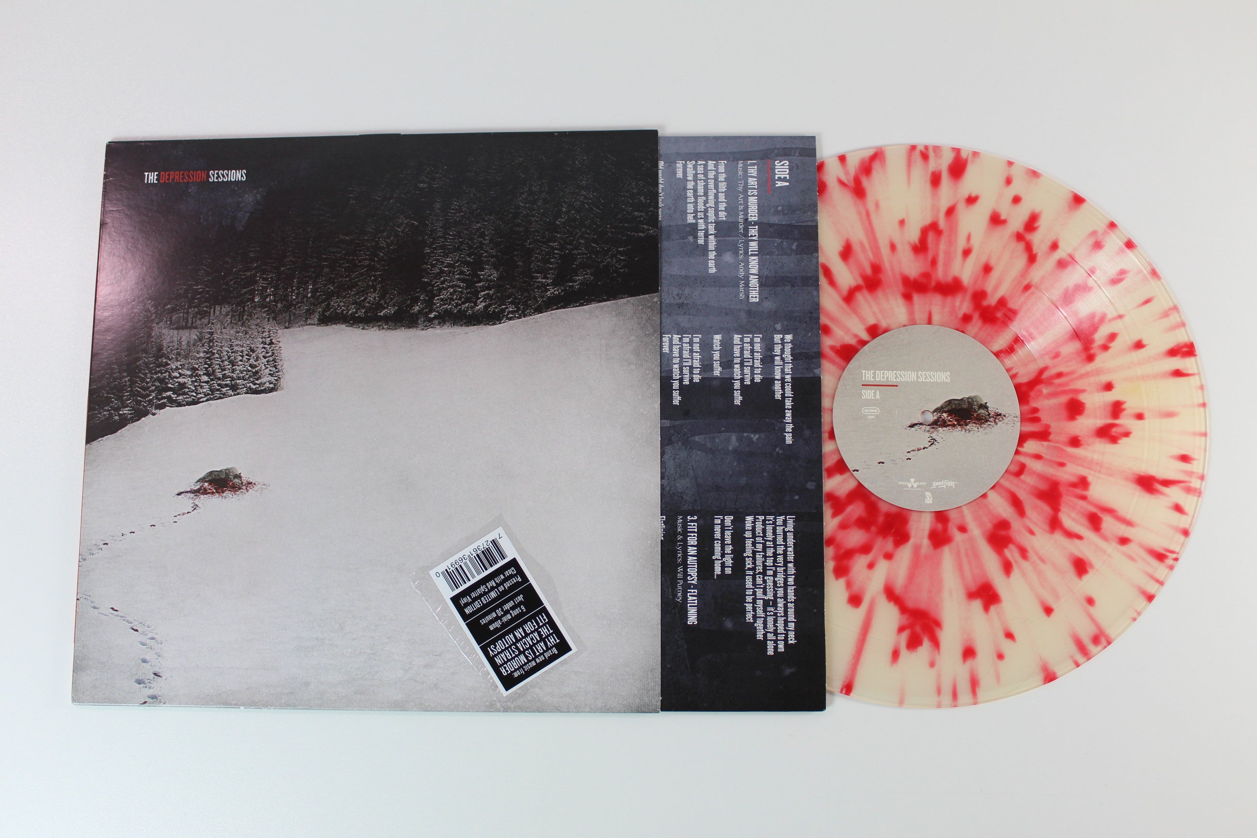 Thy Art Is Murder / The Acacia Strain / Fit For An Autopsy - The Depression Sessions on Nuclear Blast Ltd 45 RPM Clear With Red Splatter