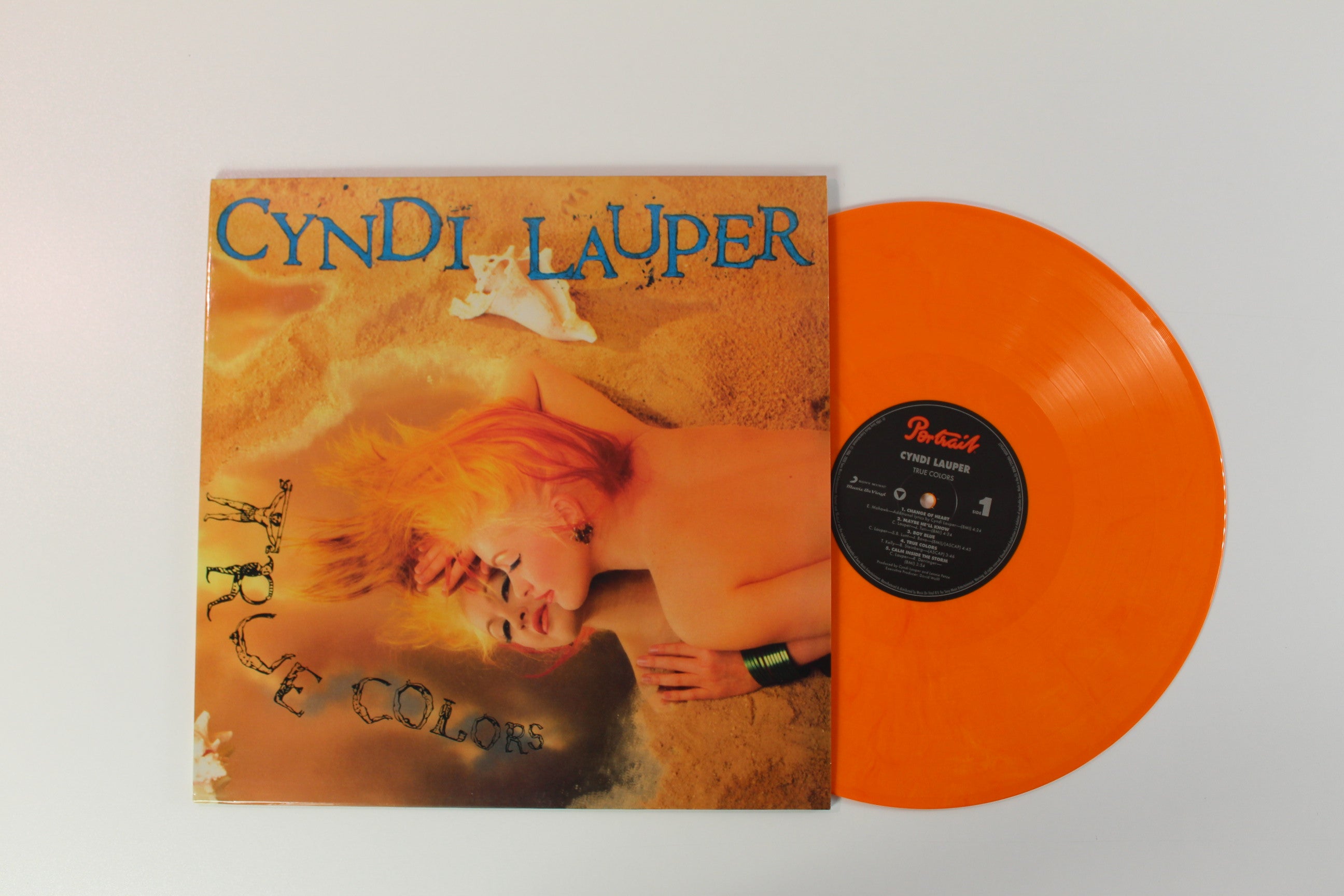 Cyndi Lauper - True Colors on Music on Vinyl Ltd Numbered Flaming Vinyl Reissue