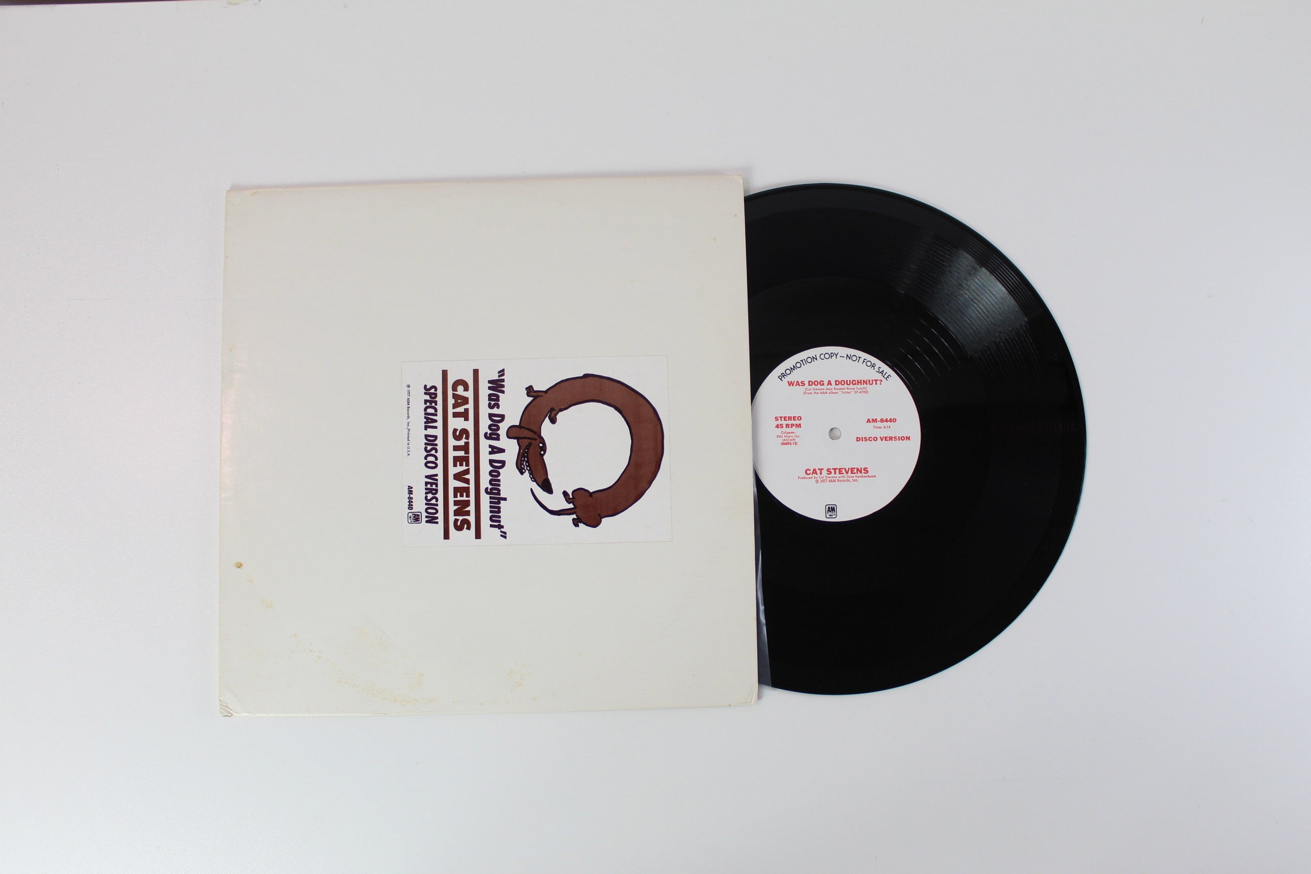 Cat Stevens - Was Dog A Doughnut? 45 RPM Promo on A&M Records