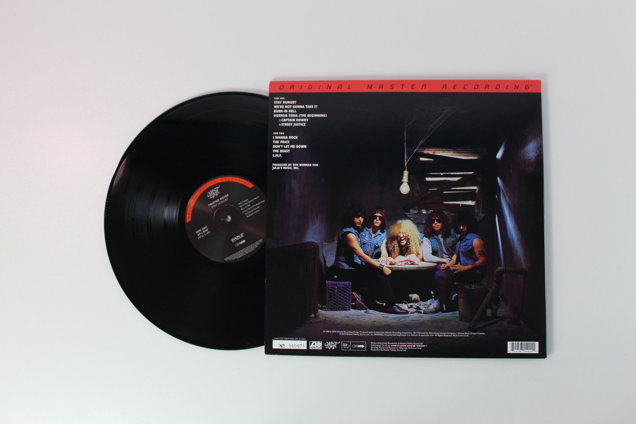 Twisted Sister - Stay Hungry on Mobile Fidelity Sound Lab Ltd Numbered 180 Gram Reissue