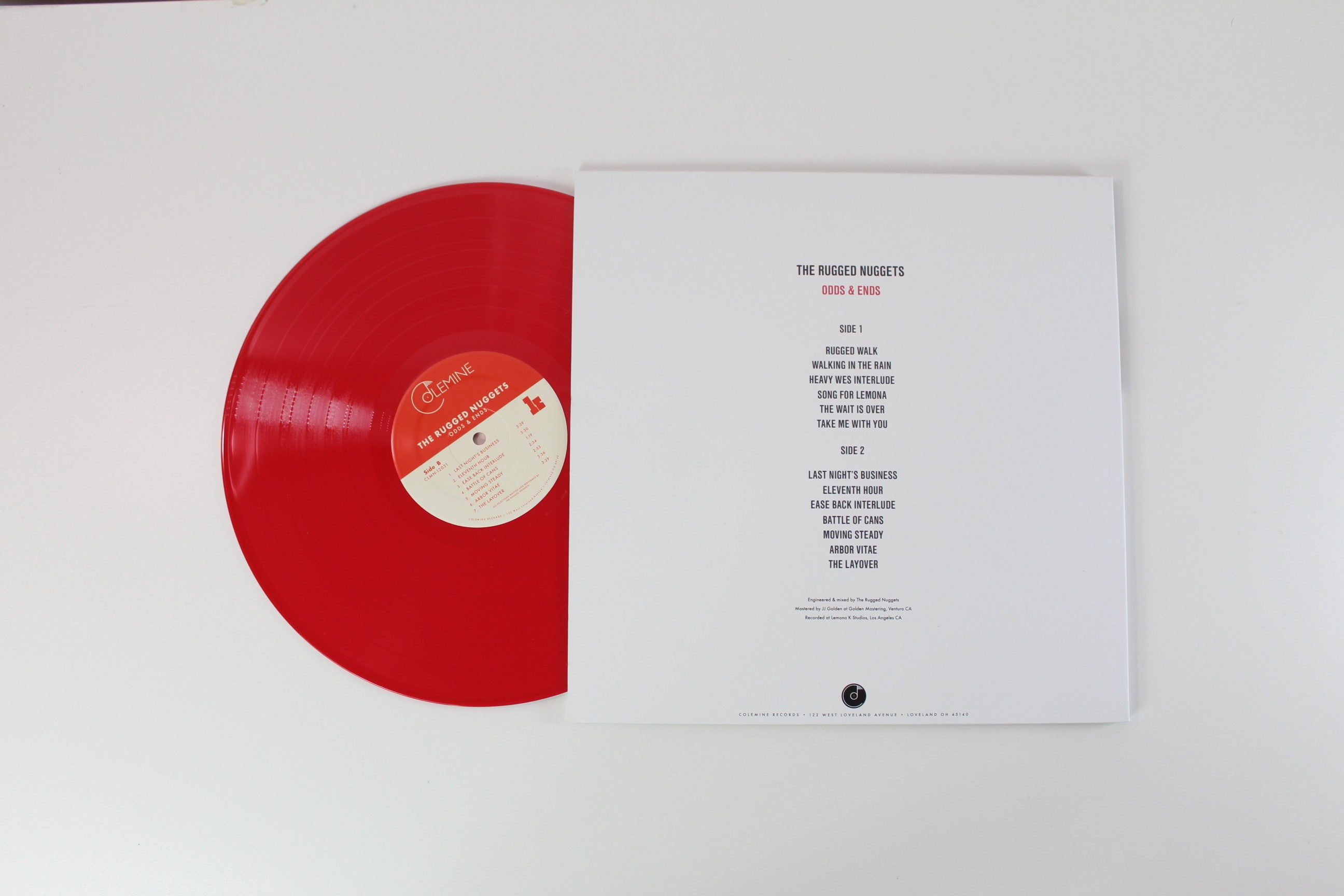 The Rugged Nuggets - Odds & Ends on Colemine Records Ltd. Opaque Red Vinyl