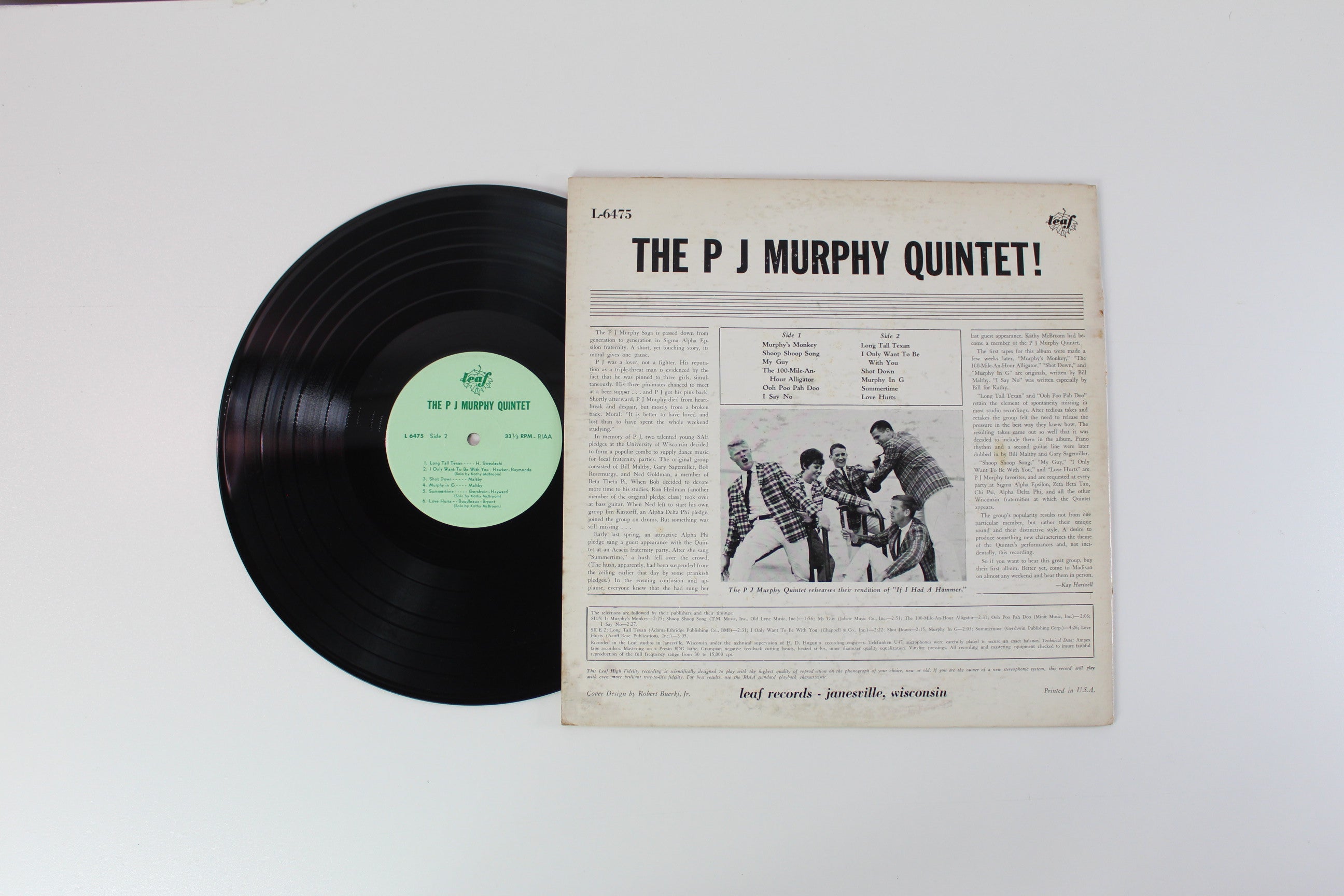 The P J Murphy Quintet - The P J Murphy Quintet! on Leaf