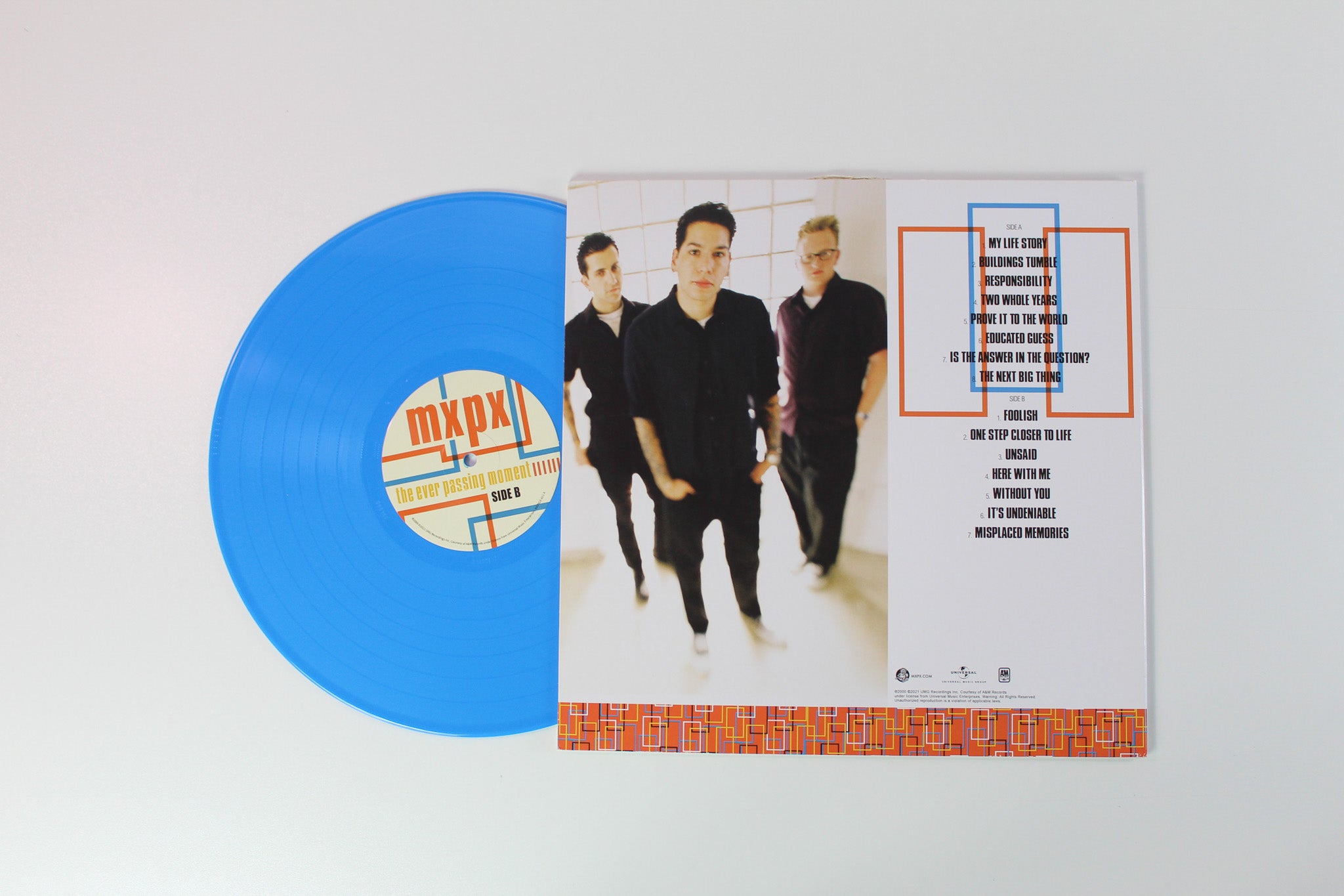 MxPx - The Ever Passing Moment Self Release Ltd Bright Blue Vinyl Reissue