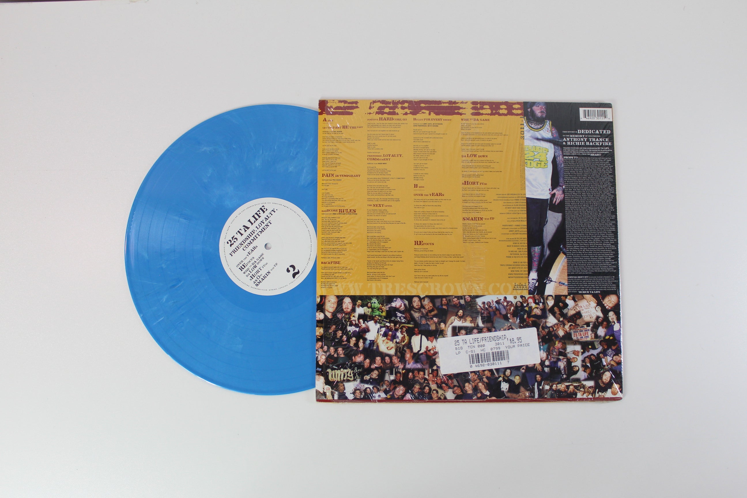 25 Ta Life - Friendship, Loyalty, Commitment on Triple Crown Records Blue Vinyl