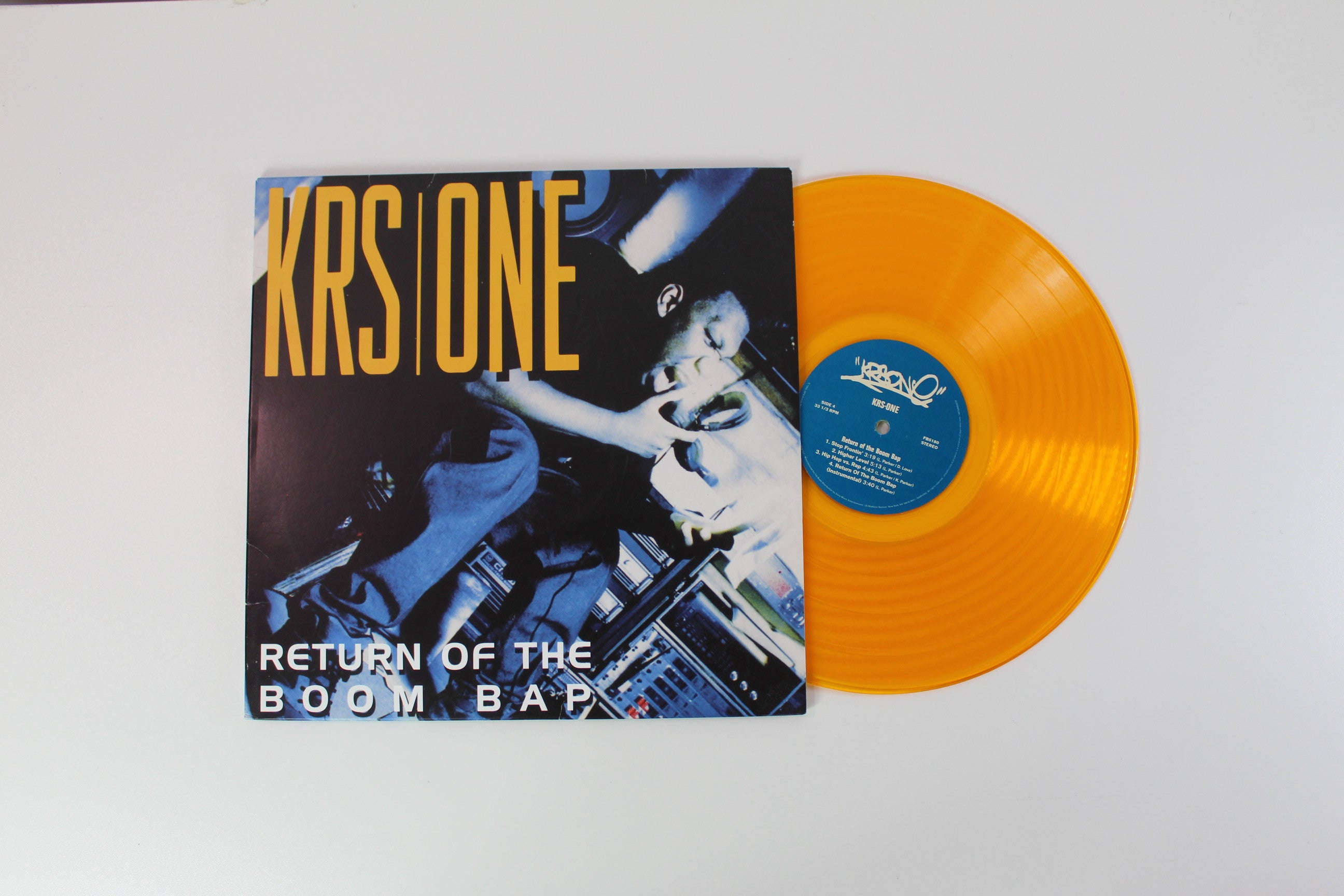 KRS-One - Return Of The Boom Bap on Jive Ltd. Gold Vinyl Reissue w/ 7"