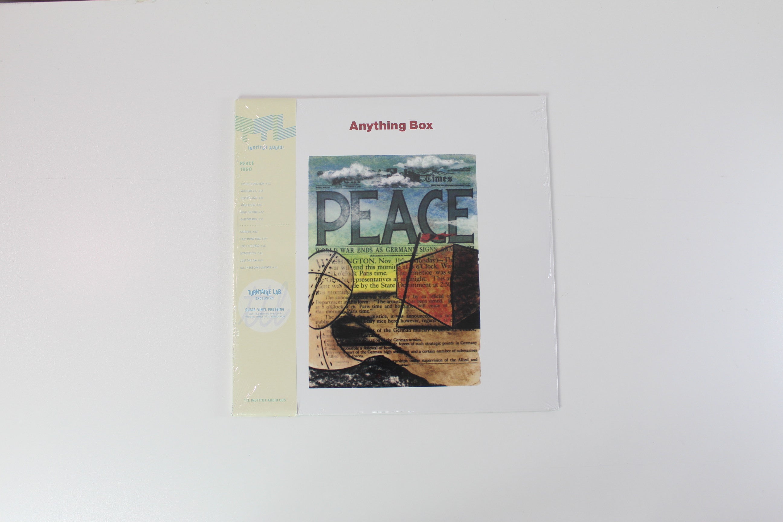 Anything Box - Peace on Epic Records Sealed Ltd. TTL Institut Audio Clear Vinyl Reissue