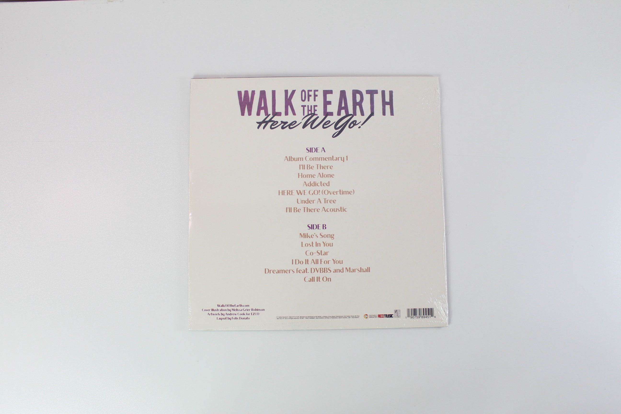 Walk Off The Earth - Here We Go! on Golden Carrot Records Ltd. Purple Vinyl Sealed