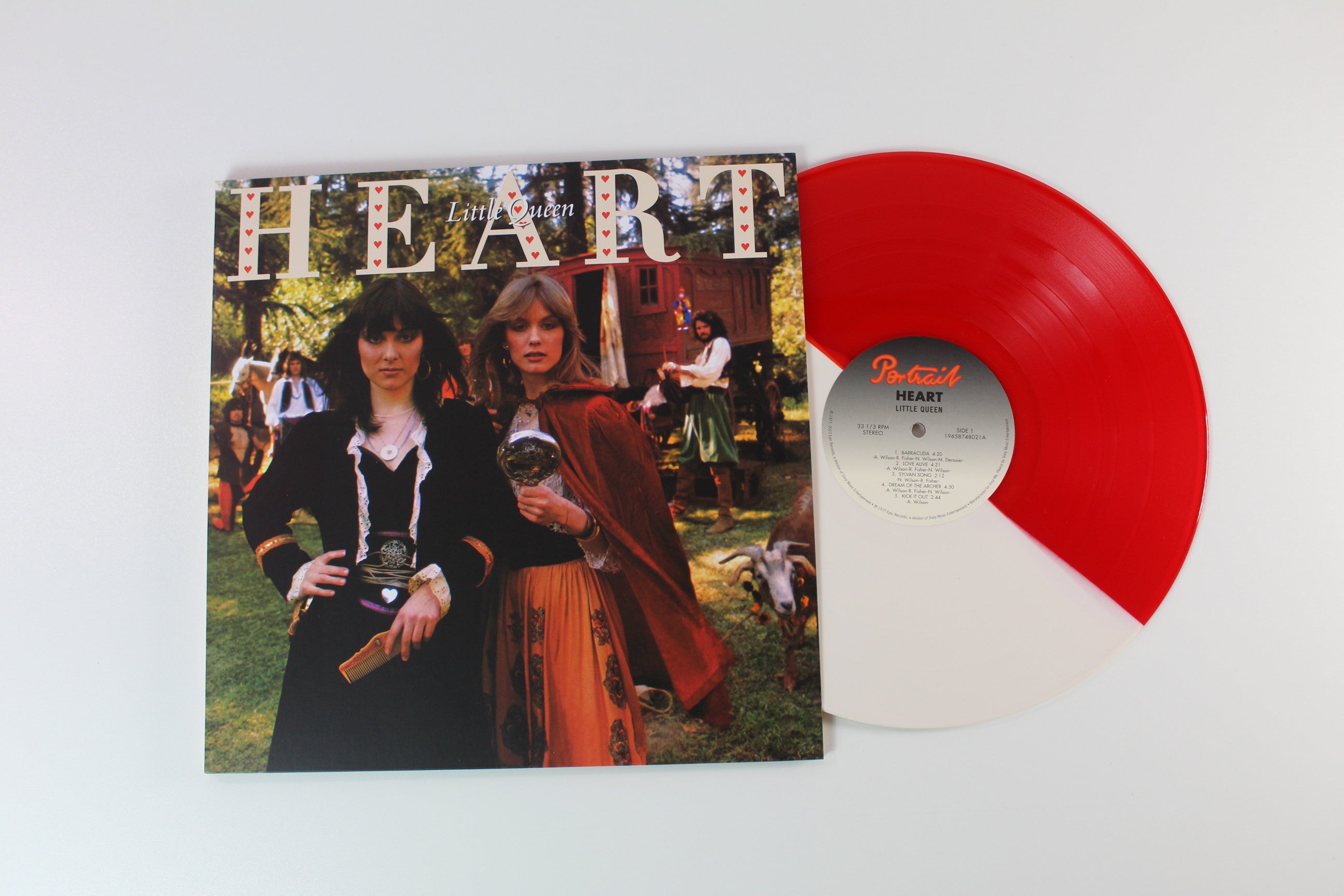 Heart - Little Queen on Portrait Vinyl Me Please Red & Cream Split Reissue