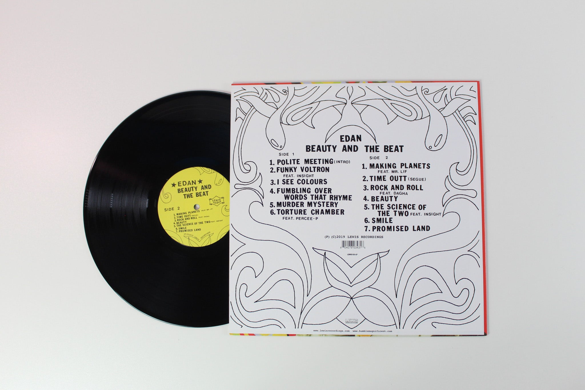 Edan - Beauty And The Beat on Lewis Recordings RSD BF 2019 Reissue