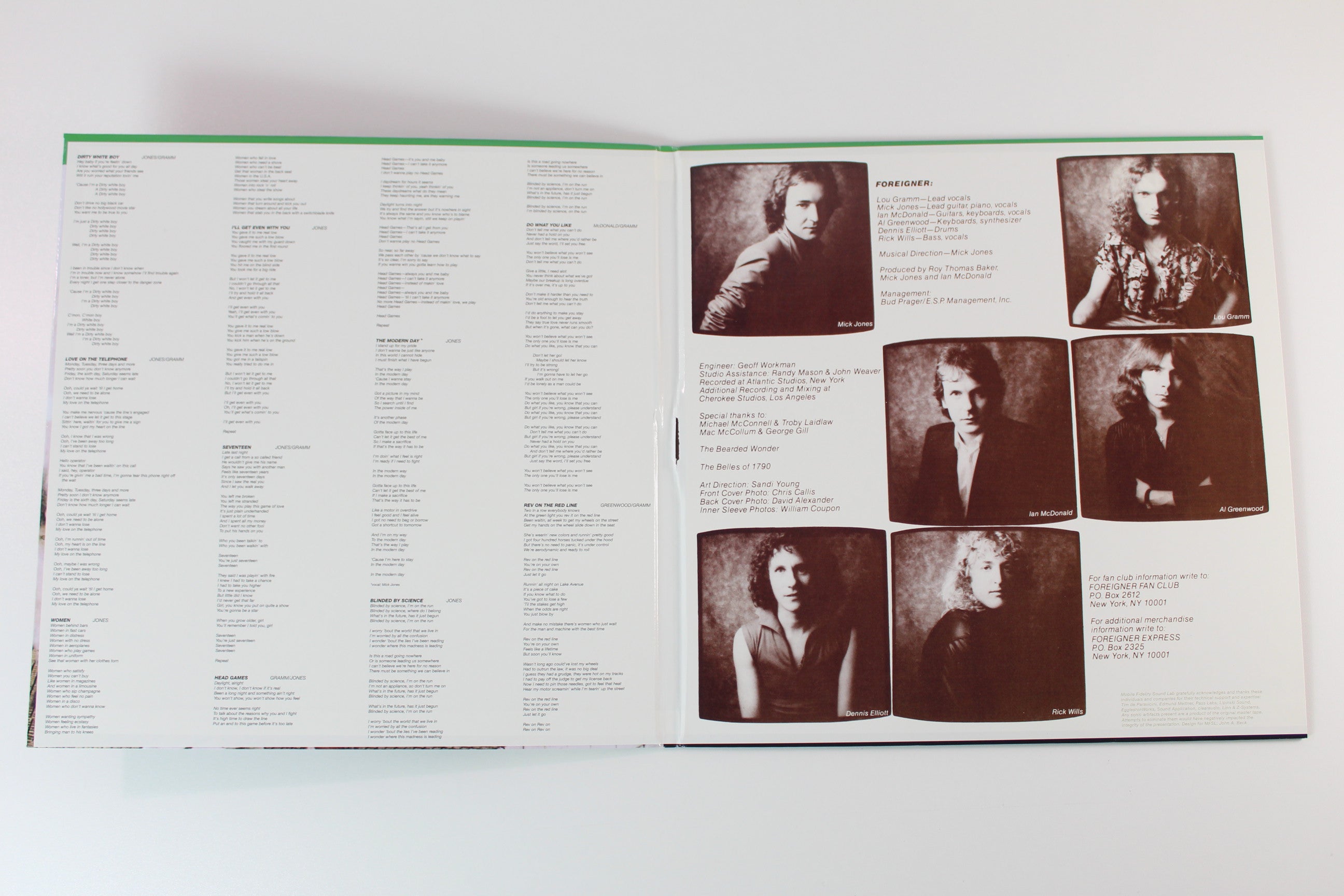 Foreigner - Head Games on Mobile Fidelity Sound Lab Ltd Numberd 180 Gram Reissue