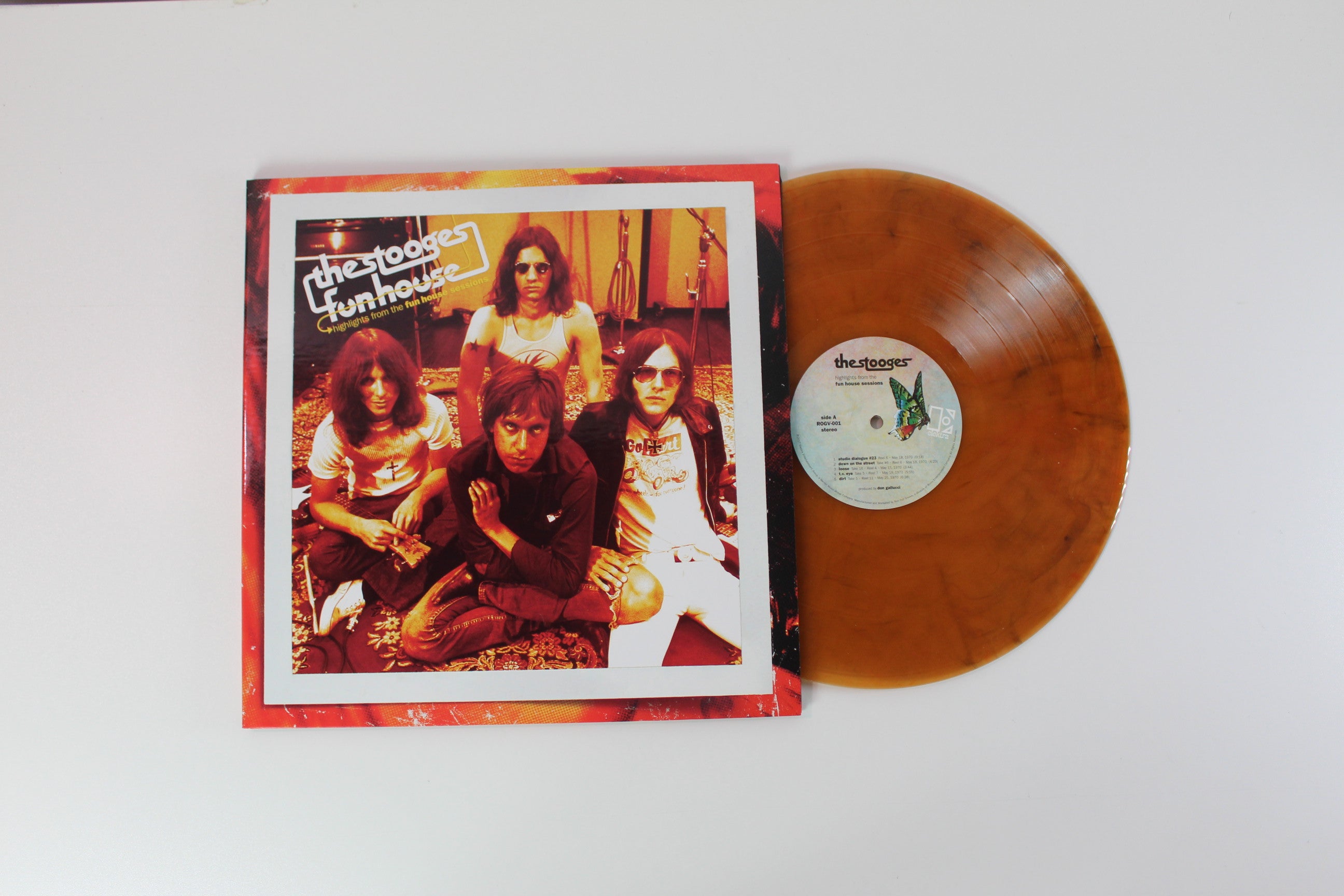 The Stooges - Highlights From The Fun House Sessions on Run Out Groove Ltd. Numbered Swirl Vinyl