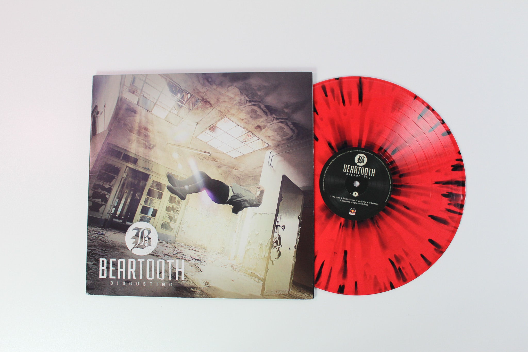 Beartooth - Disgusting on Red Bull Records Ltd Red w/ Black Splatter Hot Topic Exclusive