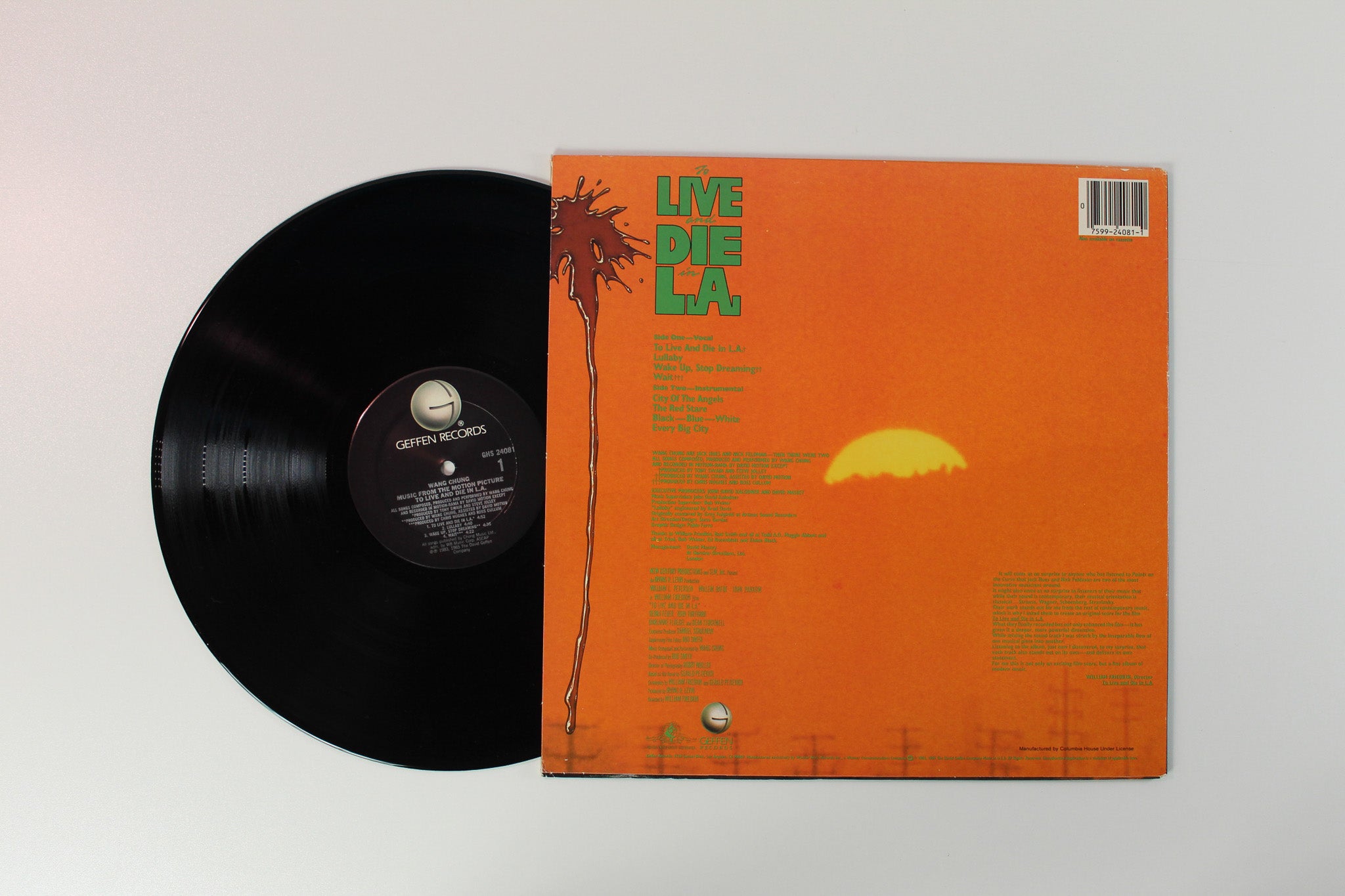 Wang Chung - To Live And Die In L.A. (Music From The Motion Picture) on Geffen Records