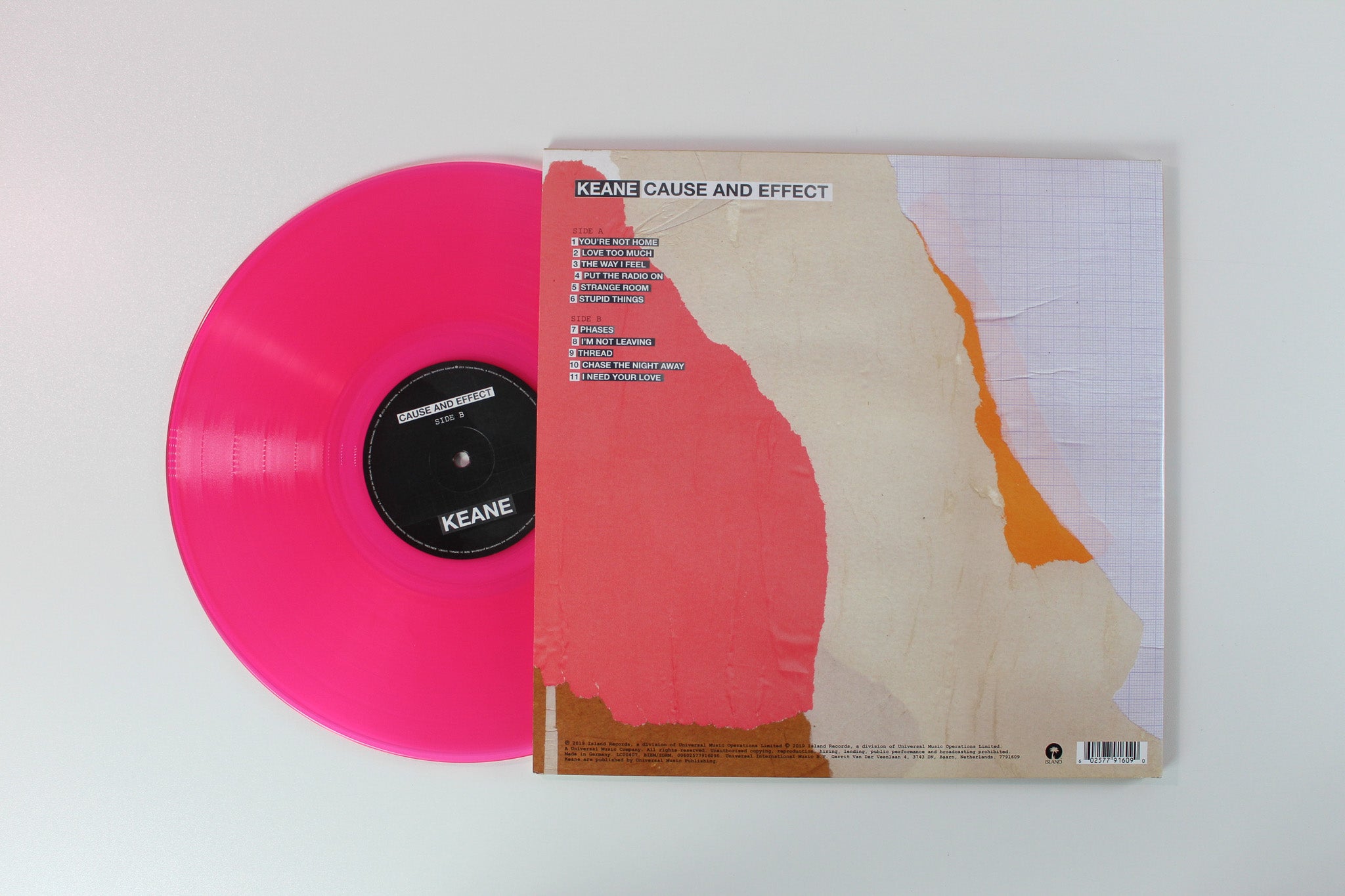 Keane - Cause And Effect on Island Records - Pink Vinyl