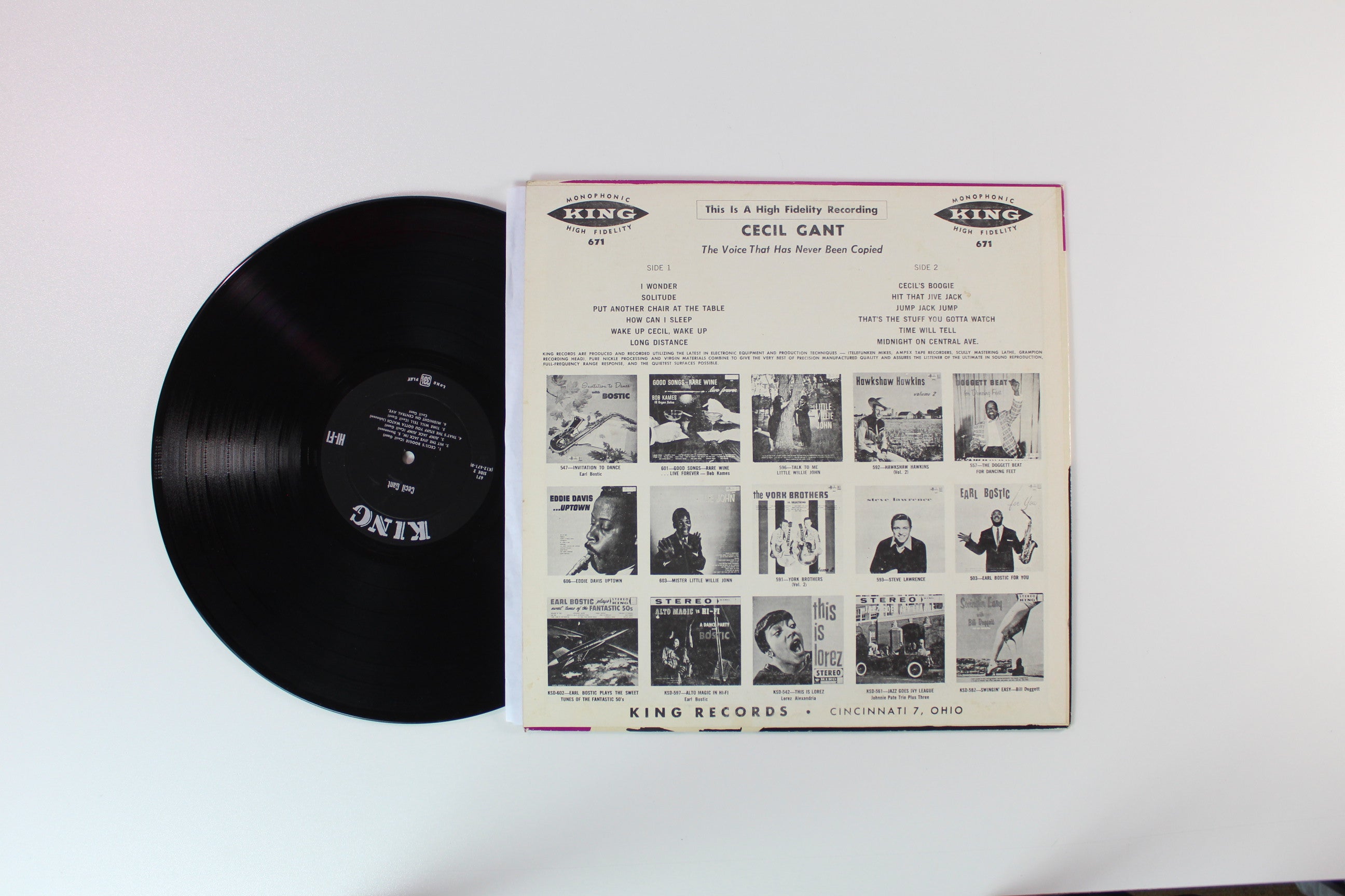 Cecil Gant - The Late... Cecil Gant The Voice That Has Never Been Copied on King Records