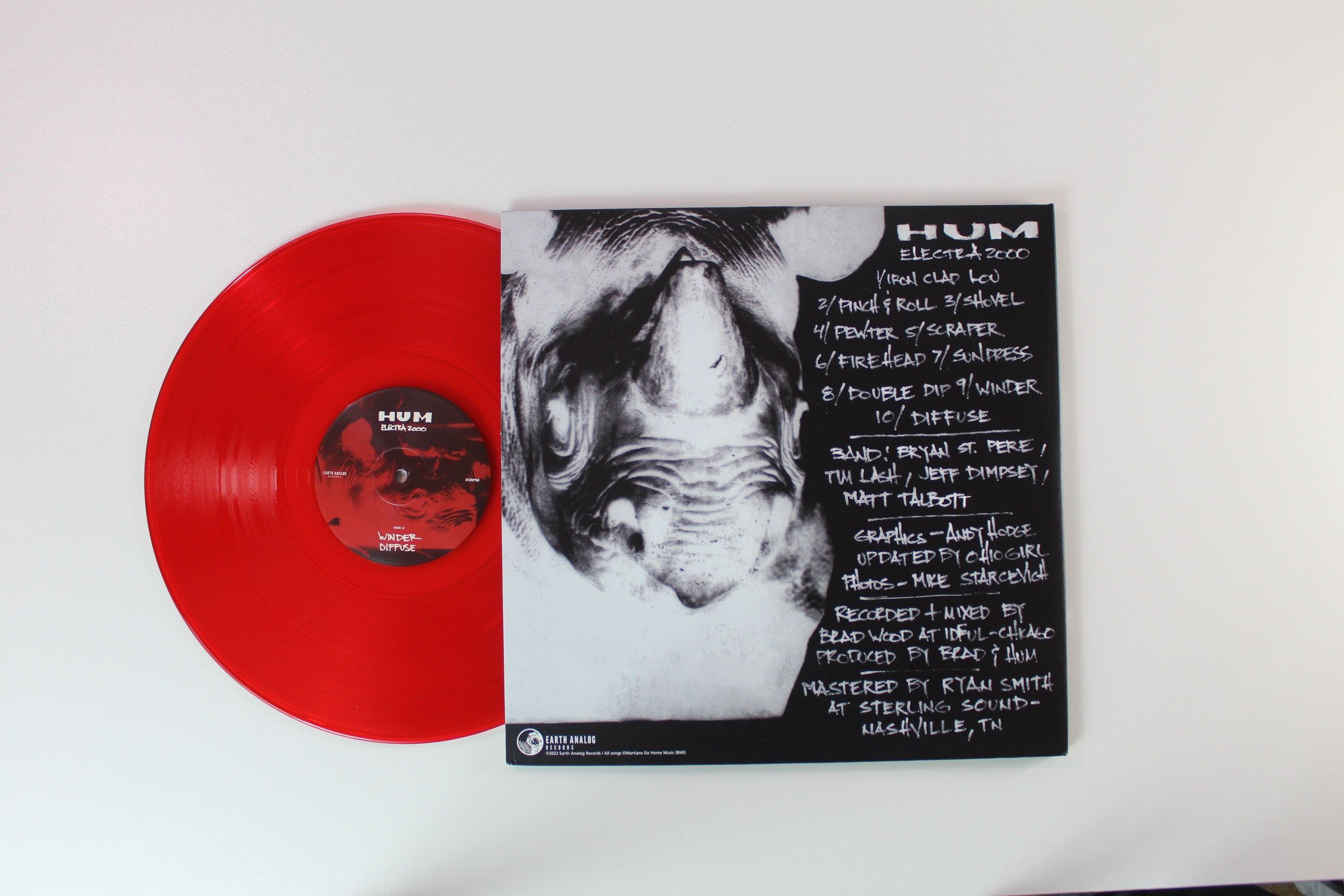 Hum - Electra 2000 on Earth Analog Records - Red Vinyl