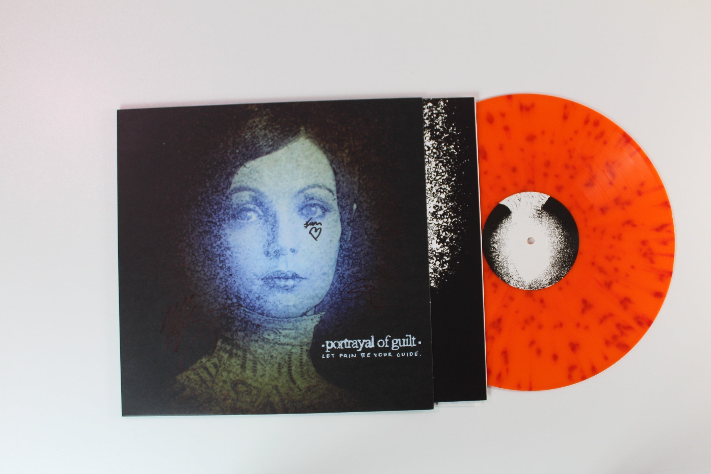 Portrayal Of Guilt - Let Pain Be Your Guide on Holy Roar Records / Gilead Media - Orange w/ Red Splatter