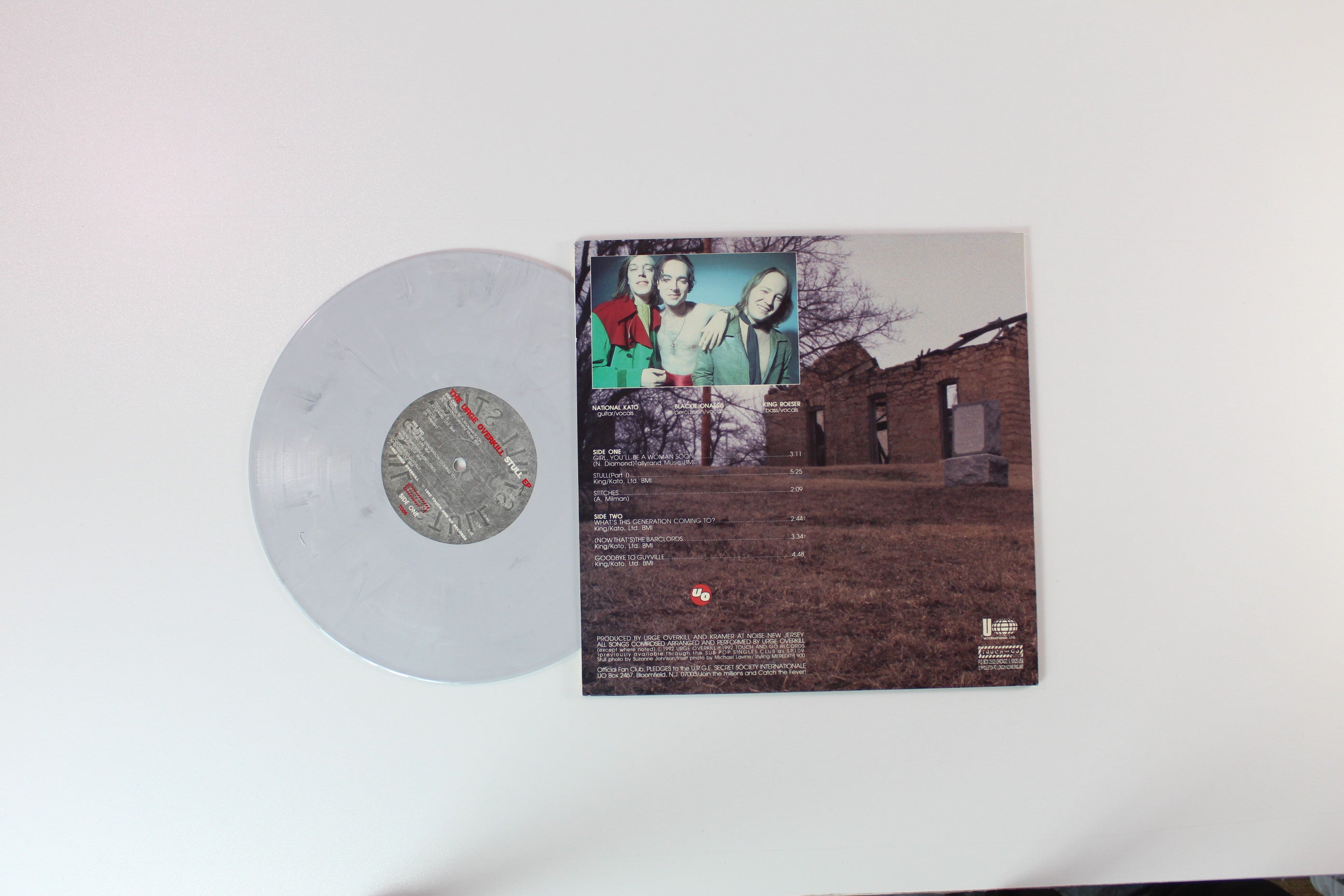 Urge Overkill - Stull EP on Touch And Go - 10" Grey Marbled Vinyl