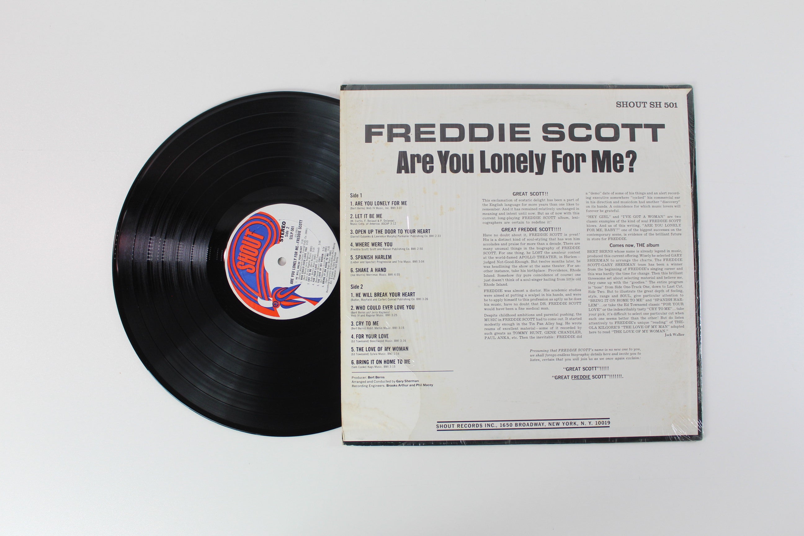 Freddie Scott - Are You Lonely For Me? on Shout