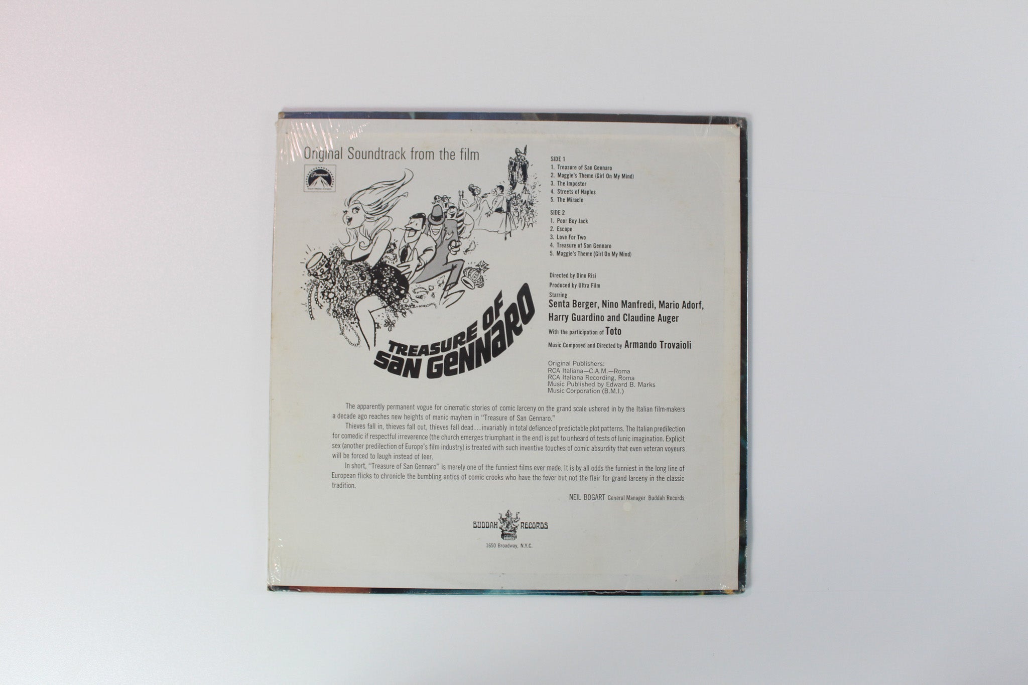 Armando Trovaioli - Treasure Of San Gennaro (Original Motion Picture Soundtrack) on Buddah Records - Sealed