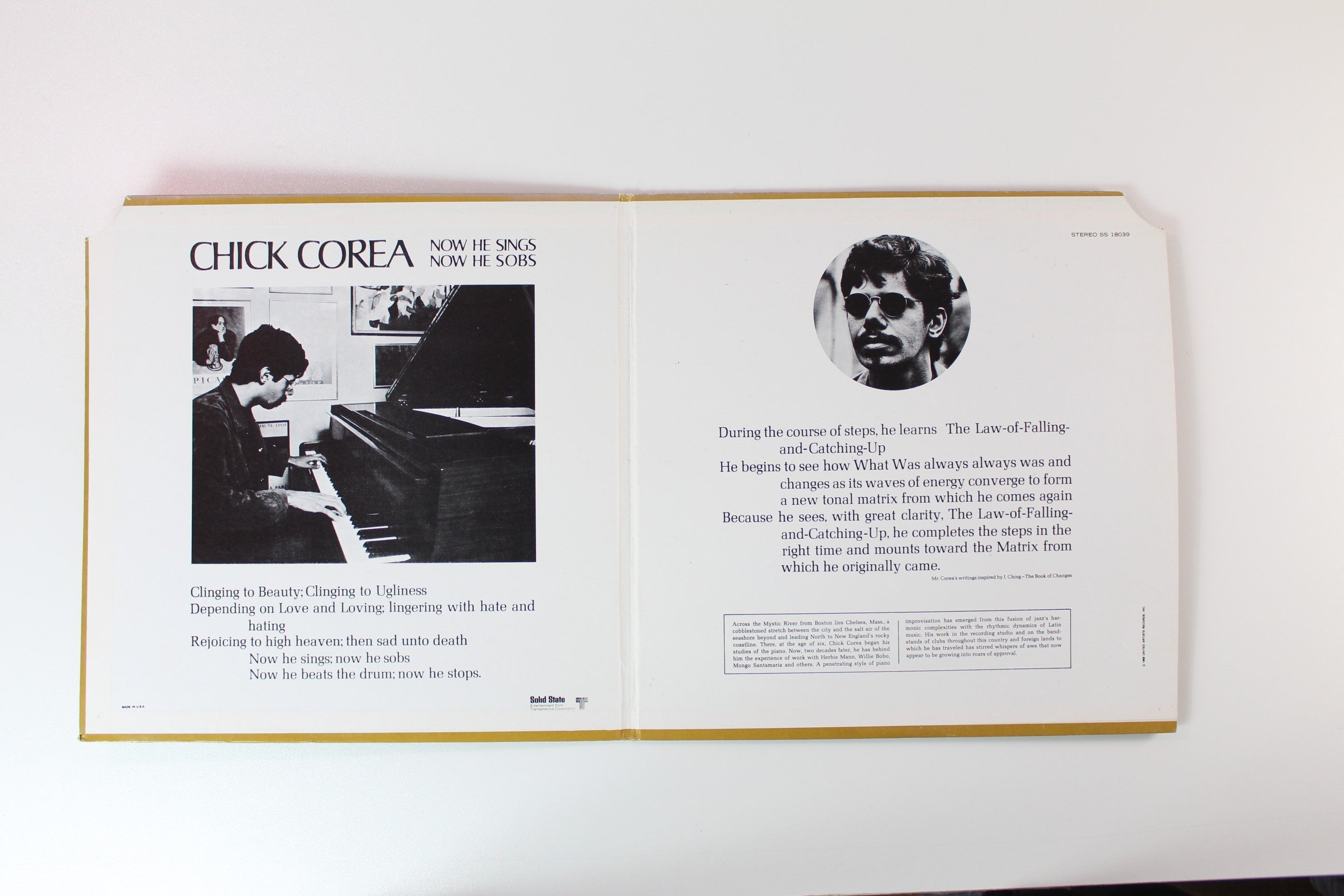 Chick Corea - Now He Sings, Now He Sobs on Solid State Records