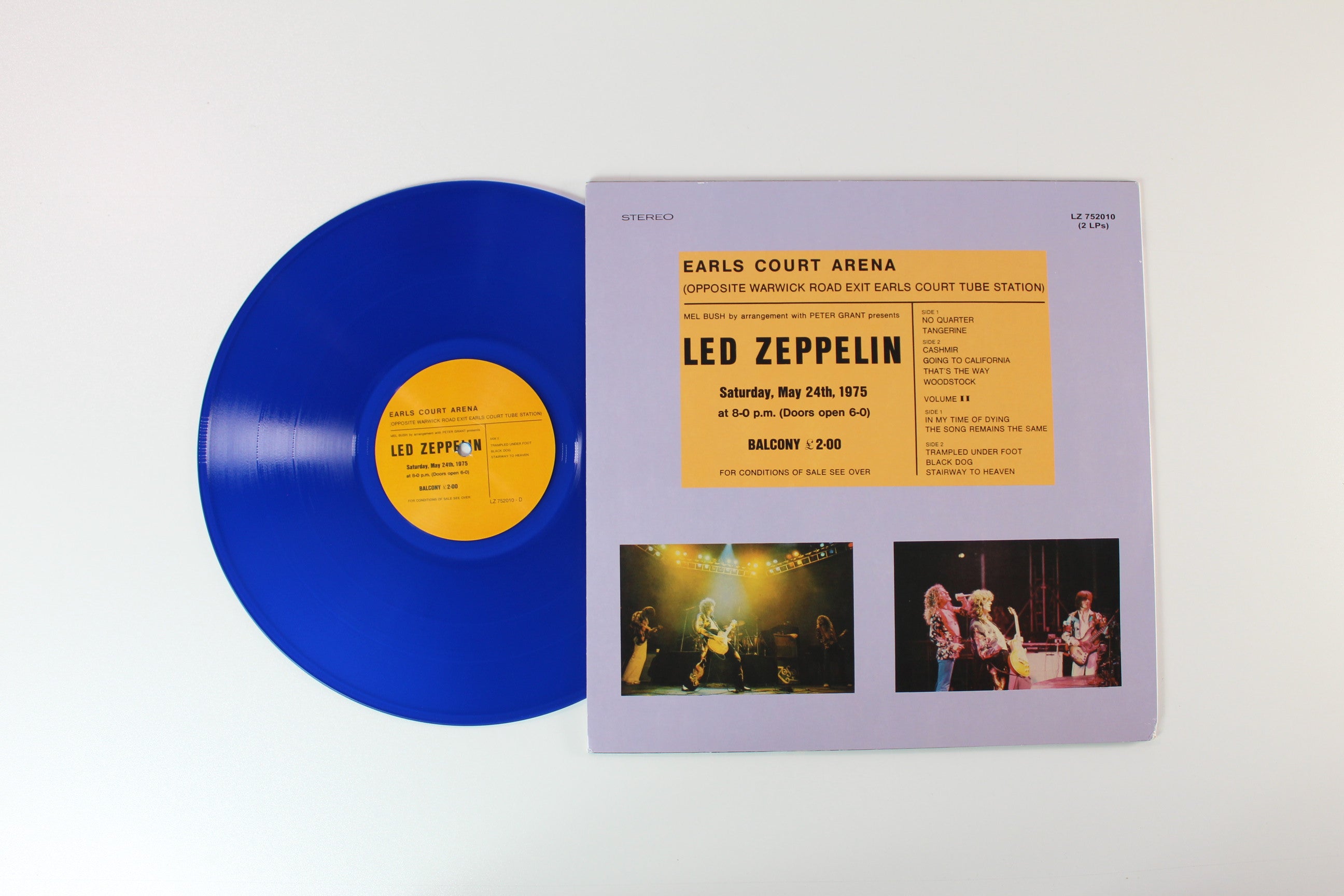 Led Zeppelin - Earls Court - Blue Vinyl - Unofficial pressing