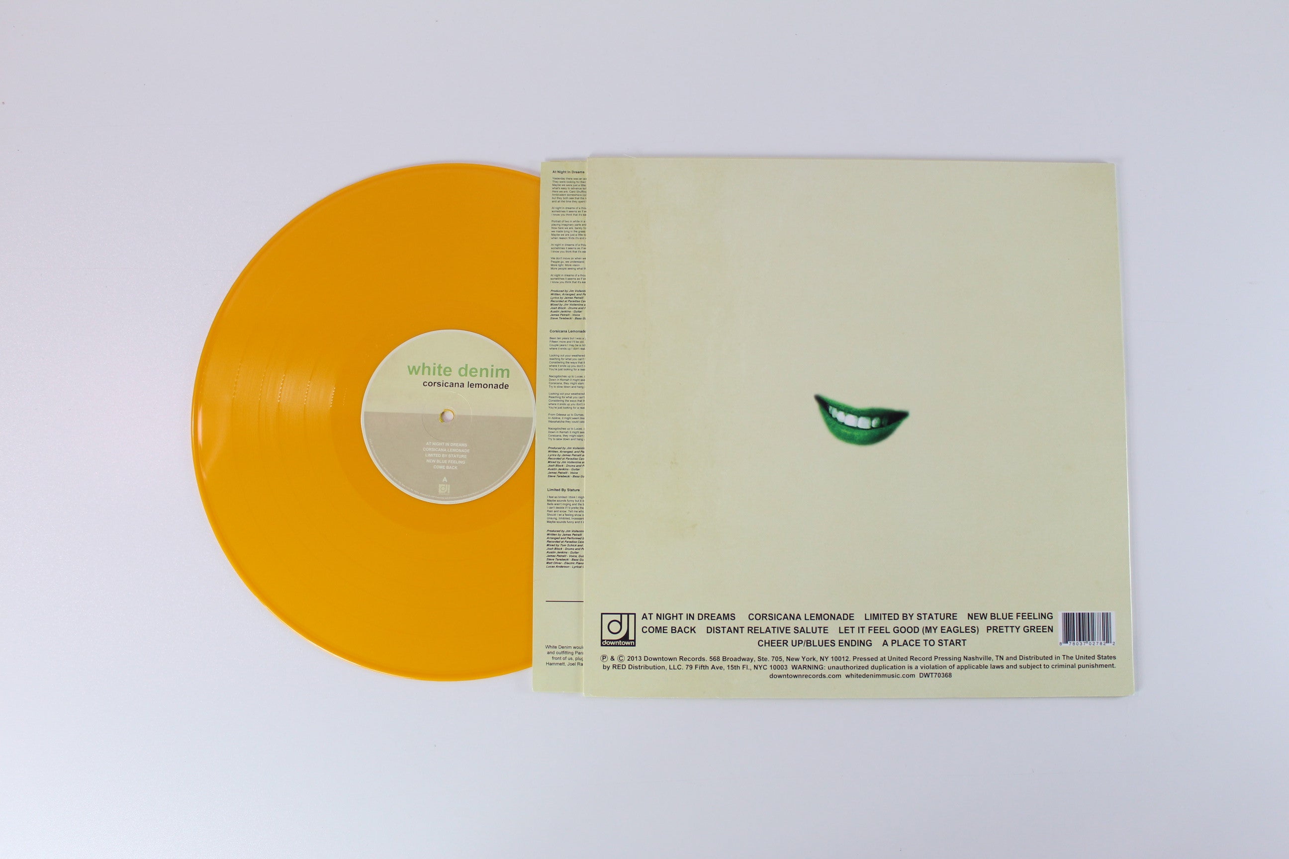 White Denim - Corsicana Lemonade on Downtown Ltd Yellow Vinyl