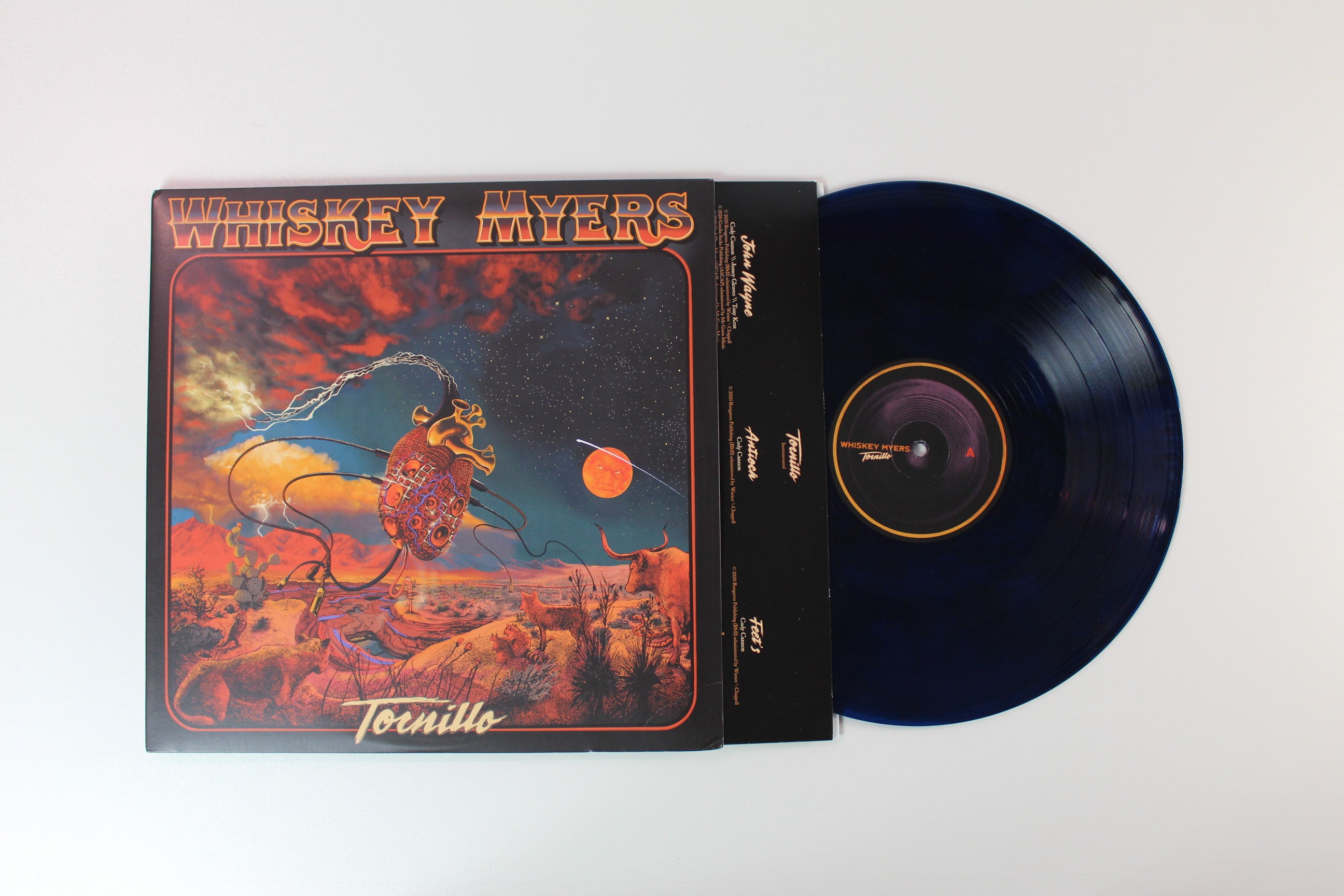 Whiskey Myers - Tornillo on Wiggy Thump Records - Translucent Blue with Black Swirl Colored Vinyl