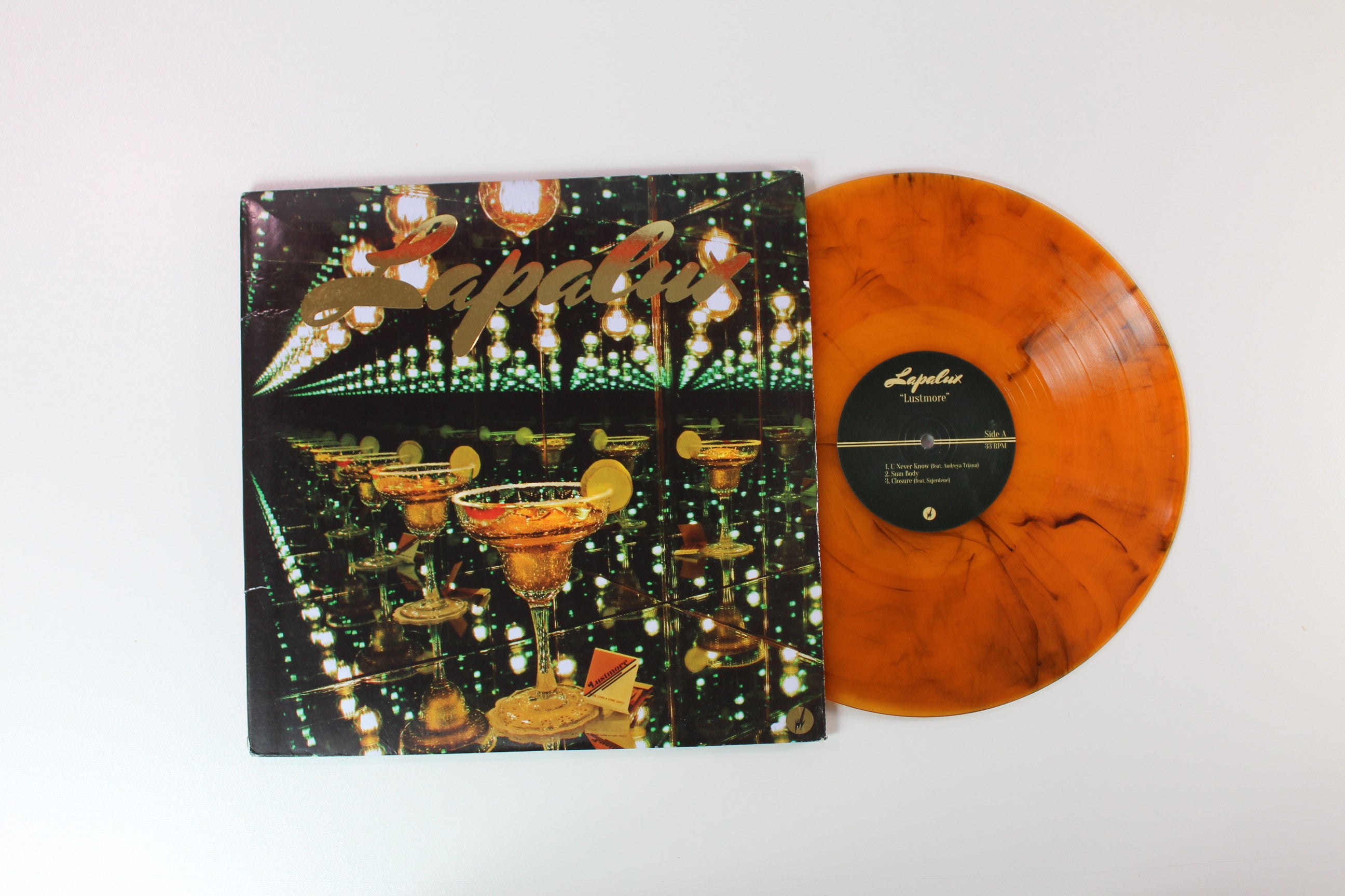 Lapalux - Lustmore on Brainfeeder - Translucent Orange With Black Haze Colored Vinyl