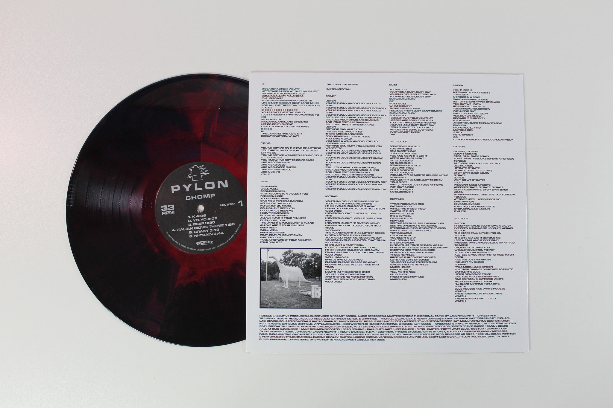 Pylon - Chomp on New West Vinyl Me Please Ltd Numbered Red Reptile Vinyl Reissue