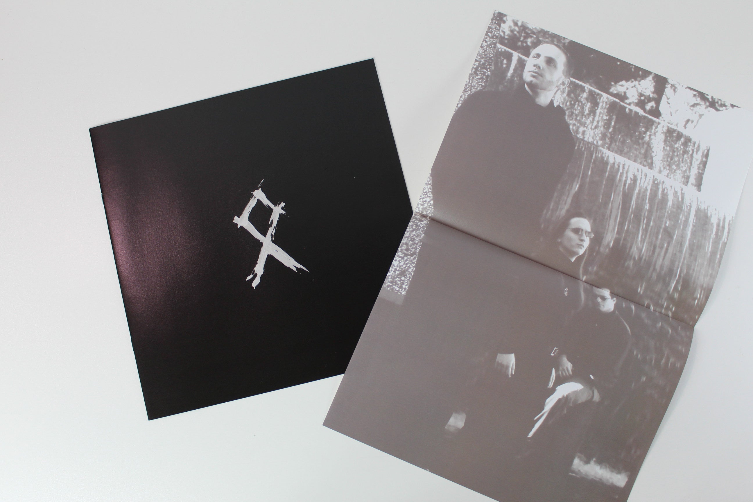 Agalloch - The Mantle on Northeast Steel Industry Ltd Numbered Black w/ Blue & White Splatter Reissue