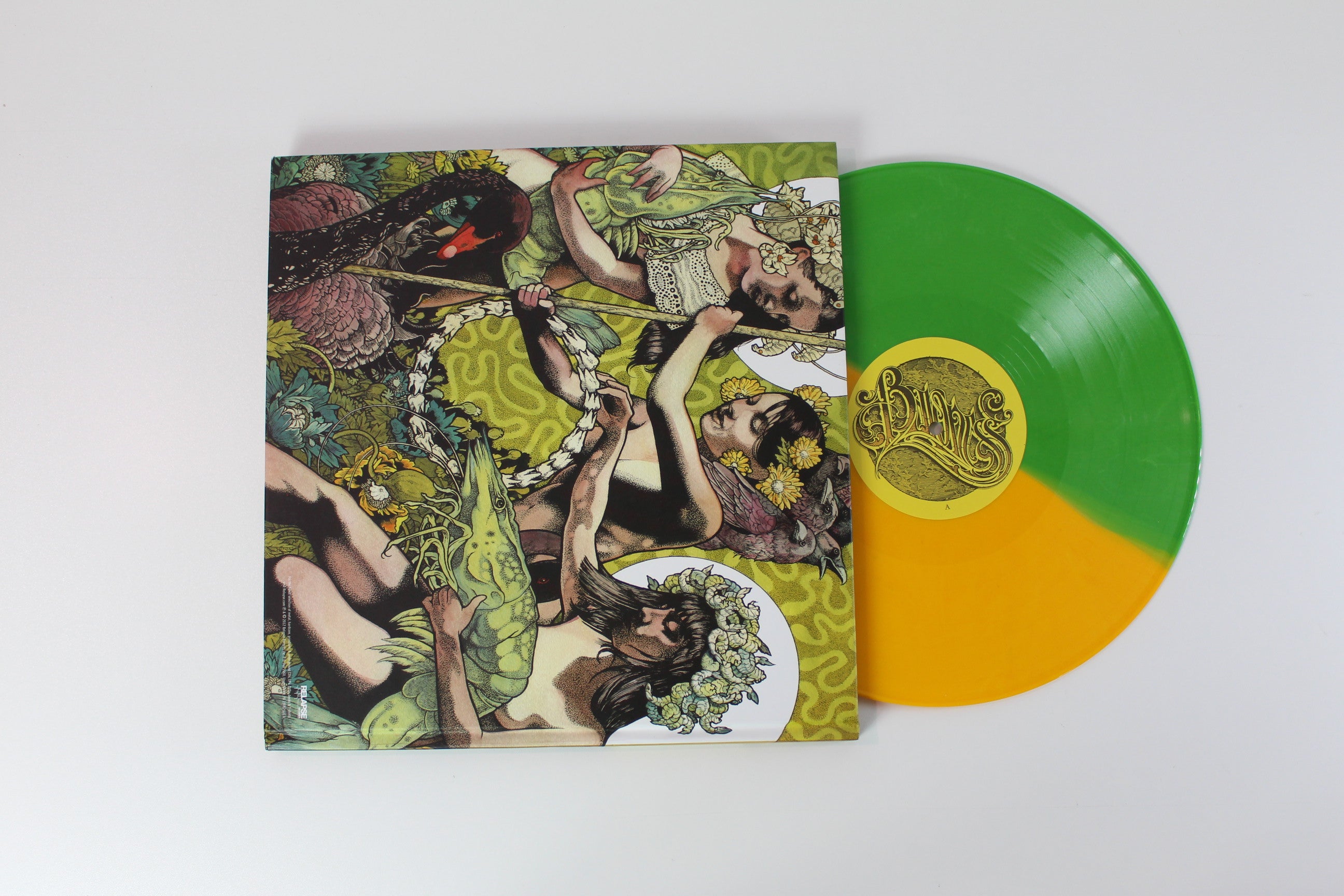 Baroness - Yellow & Green on Relapse Deluxe Edition Booklet Yellow / Green Split Vinyl