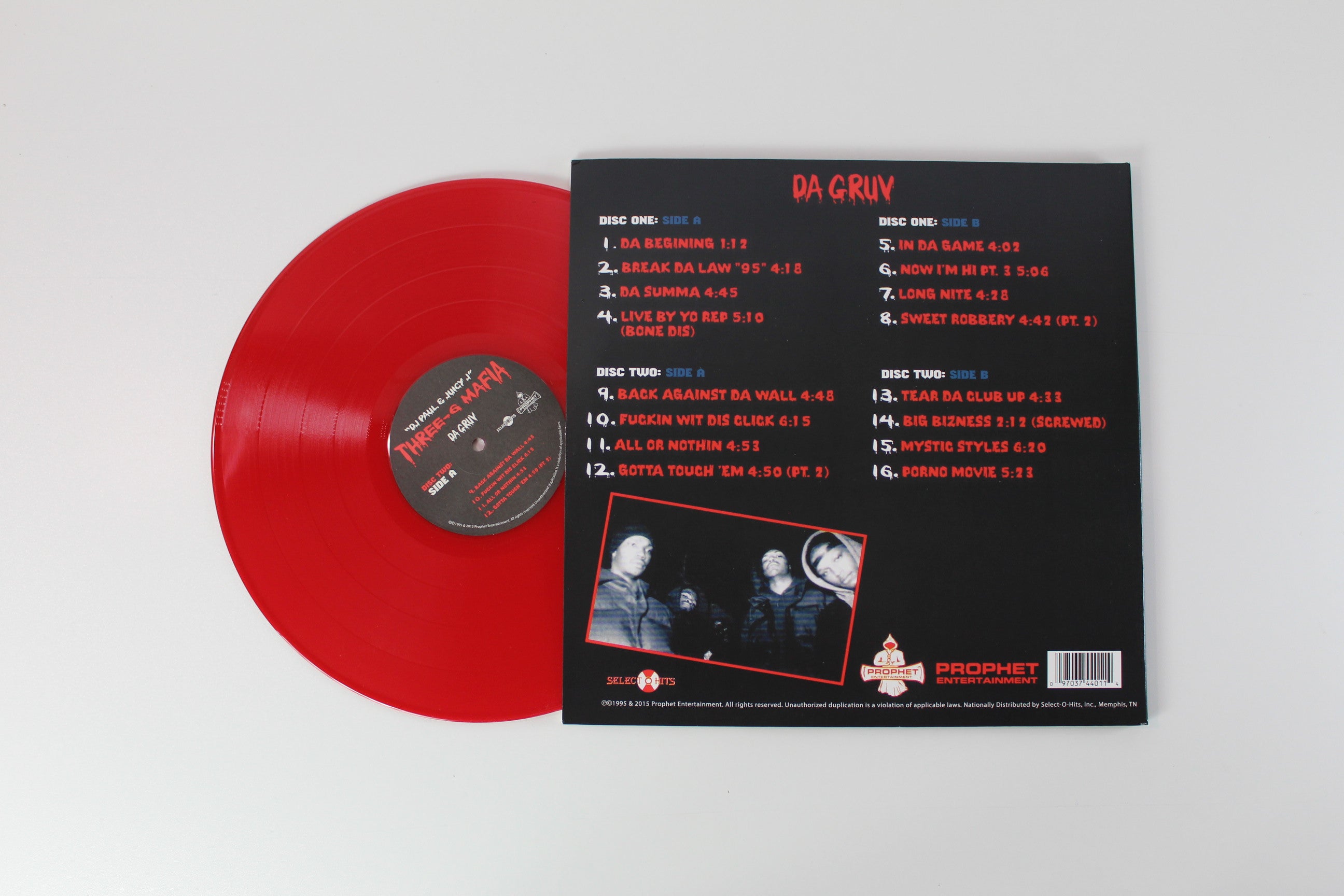 Three 6 Mafia - Mystic Stylez on Prophet Entertainment Red Opaque Reissue