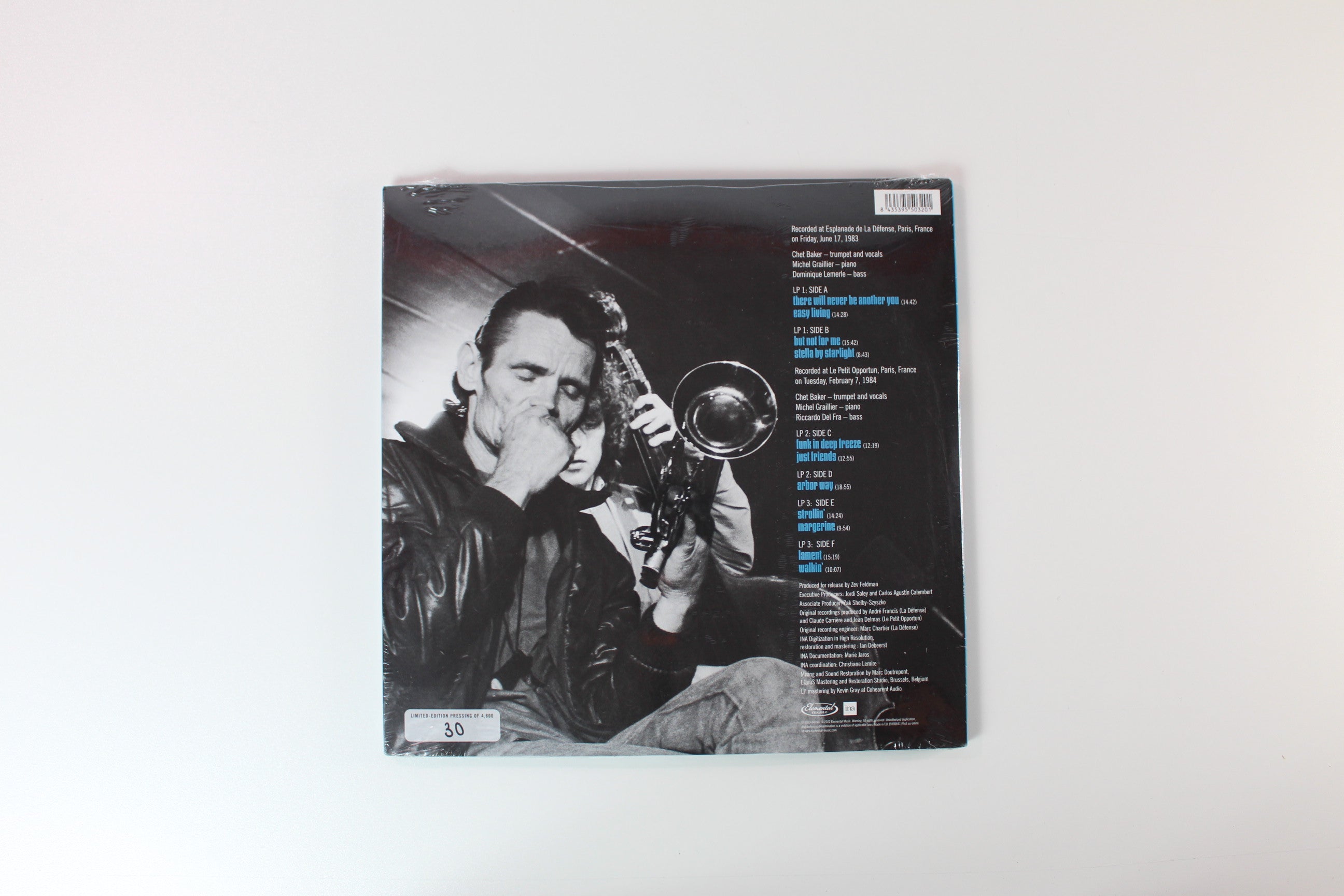 Chet Baker Trio - Live In Paris: The Radio France Recordings 1983-1984 on Elemental Music - Sealed