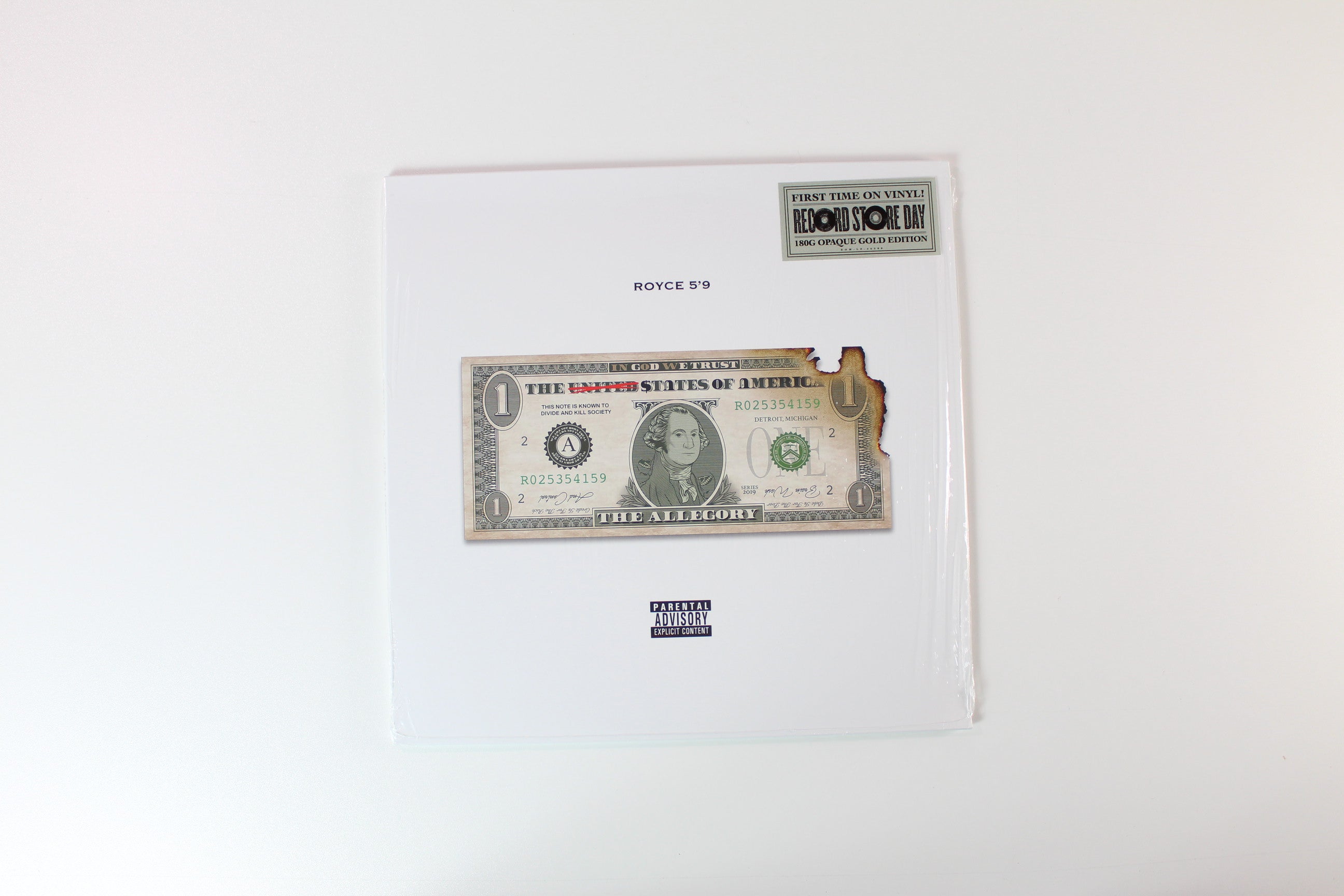 Royce Da 5'9" - The Allegory on eOne - Sealed Gold Vinyl