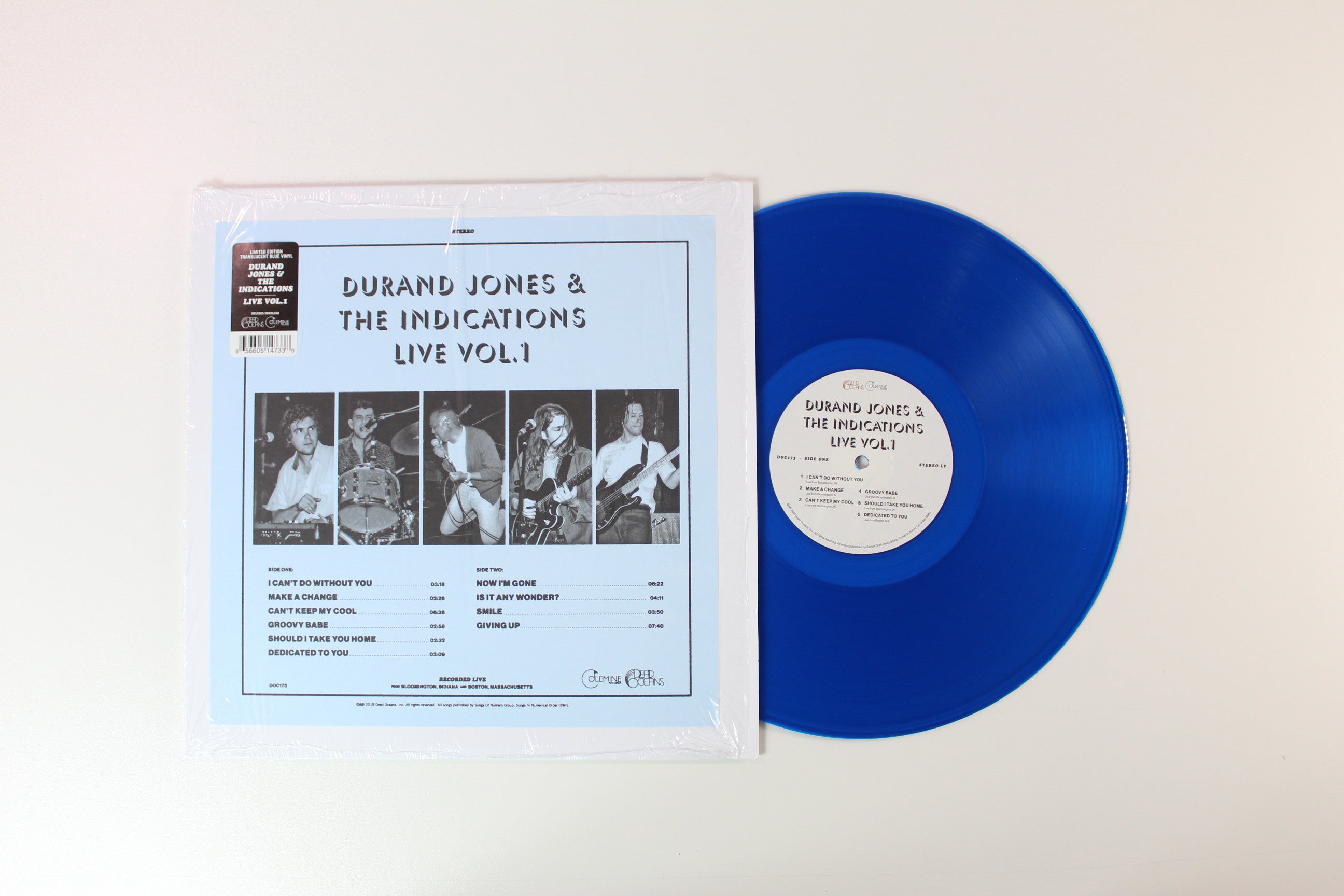 Durand Jones & The Indications - Live Vol. 1 on Dead Oceans / Colemine Records - Blue Vinyl